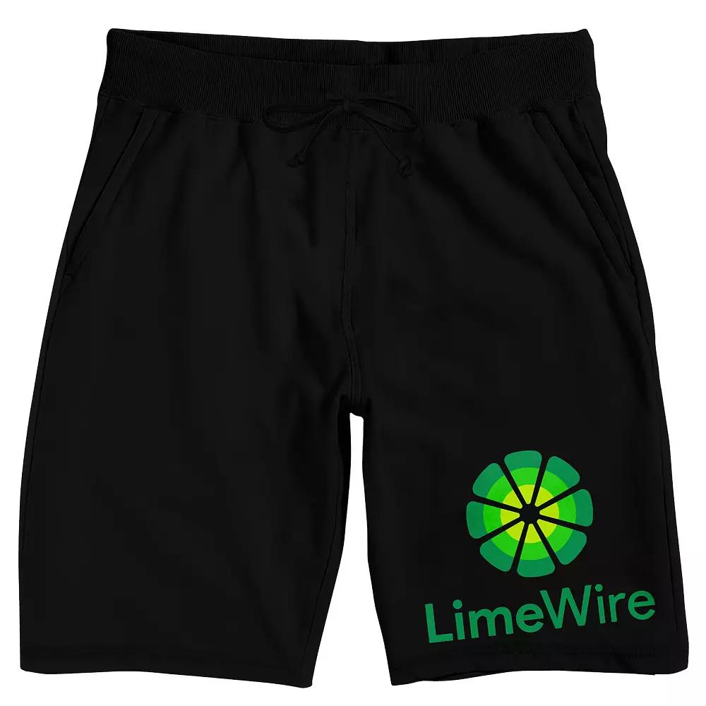 Men's LimeWire Logo Art Pajama Shorts, Size: Small, Black Product Image