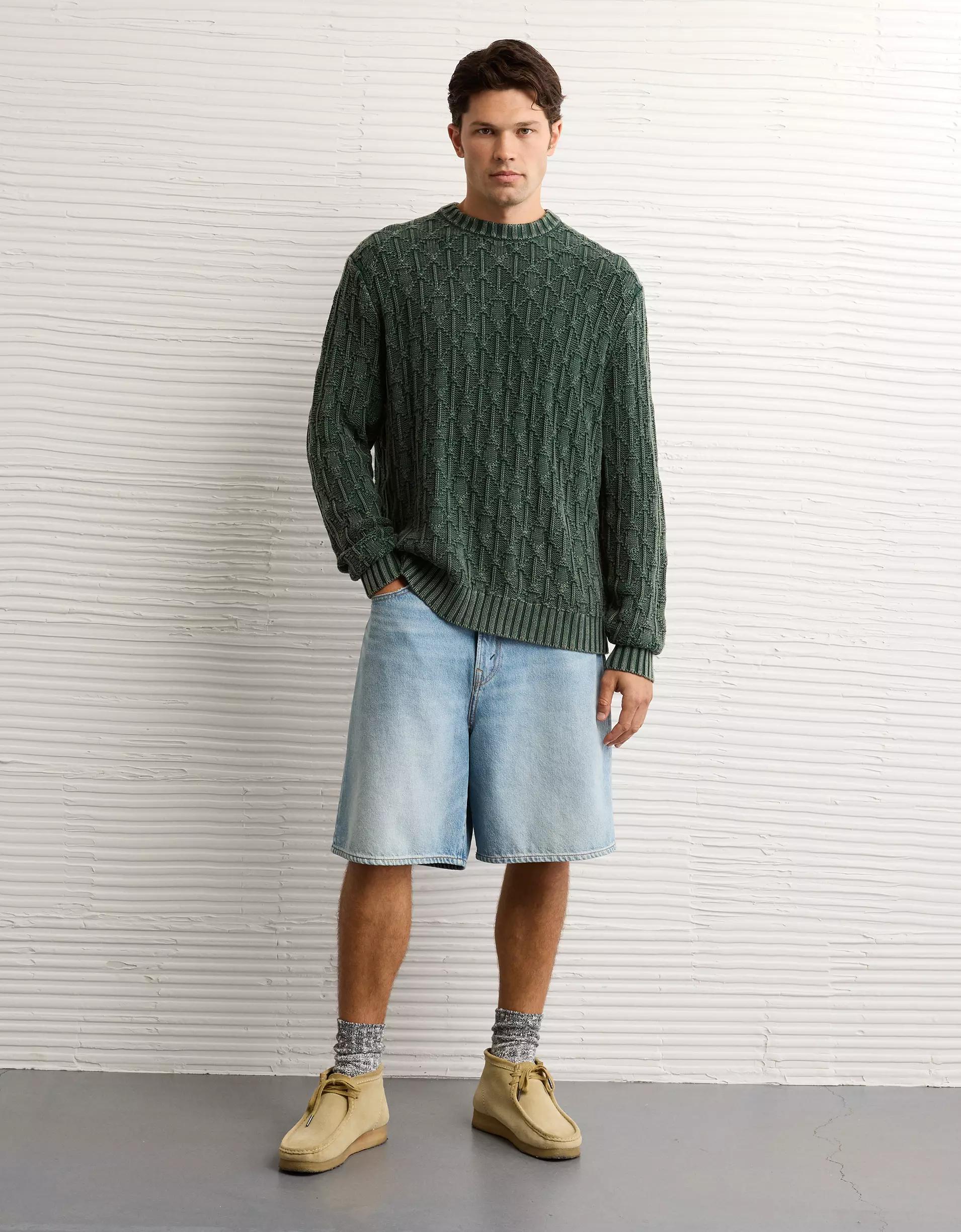 AE Fisherman Crew Neck Sweater Product Image
