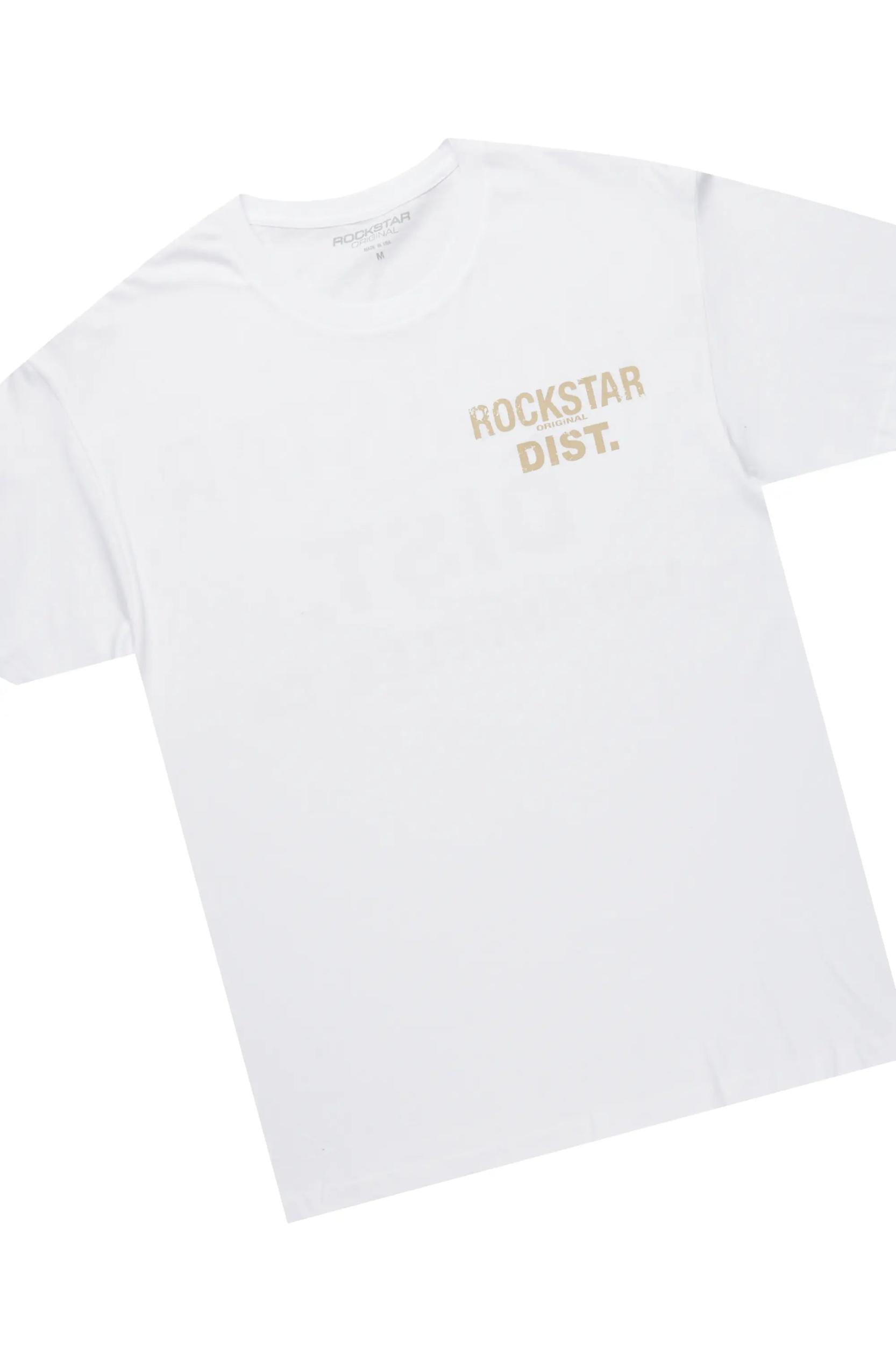 Lake White/Beige T-Shirt/Tapestry Jean Bundle Male Product Image