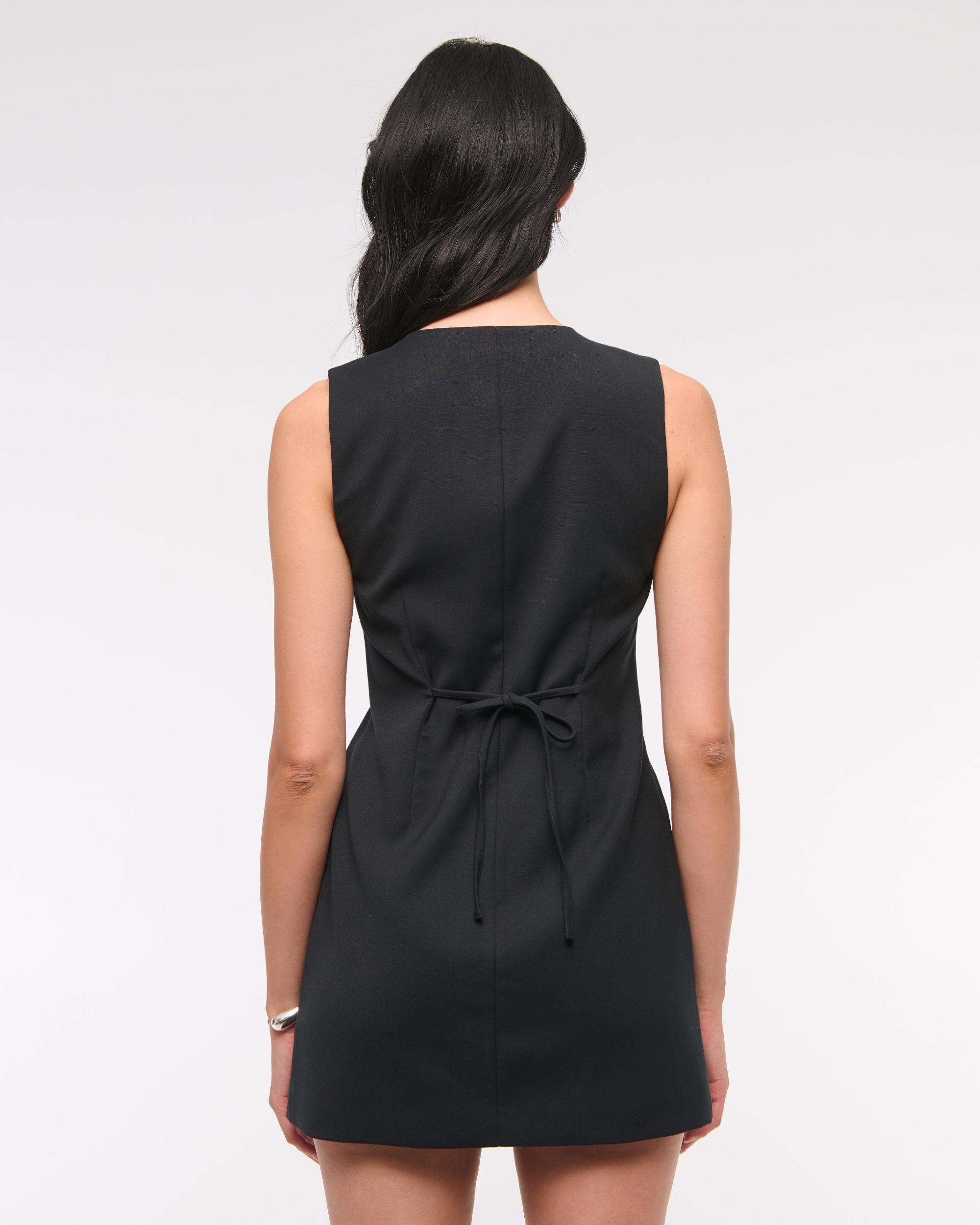 The A&F Mara High-Neck Vest Mini Dress Product Image