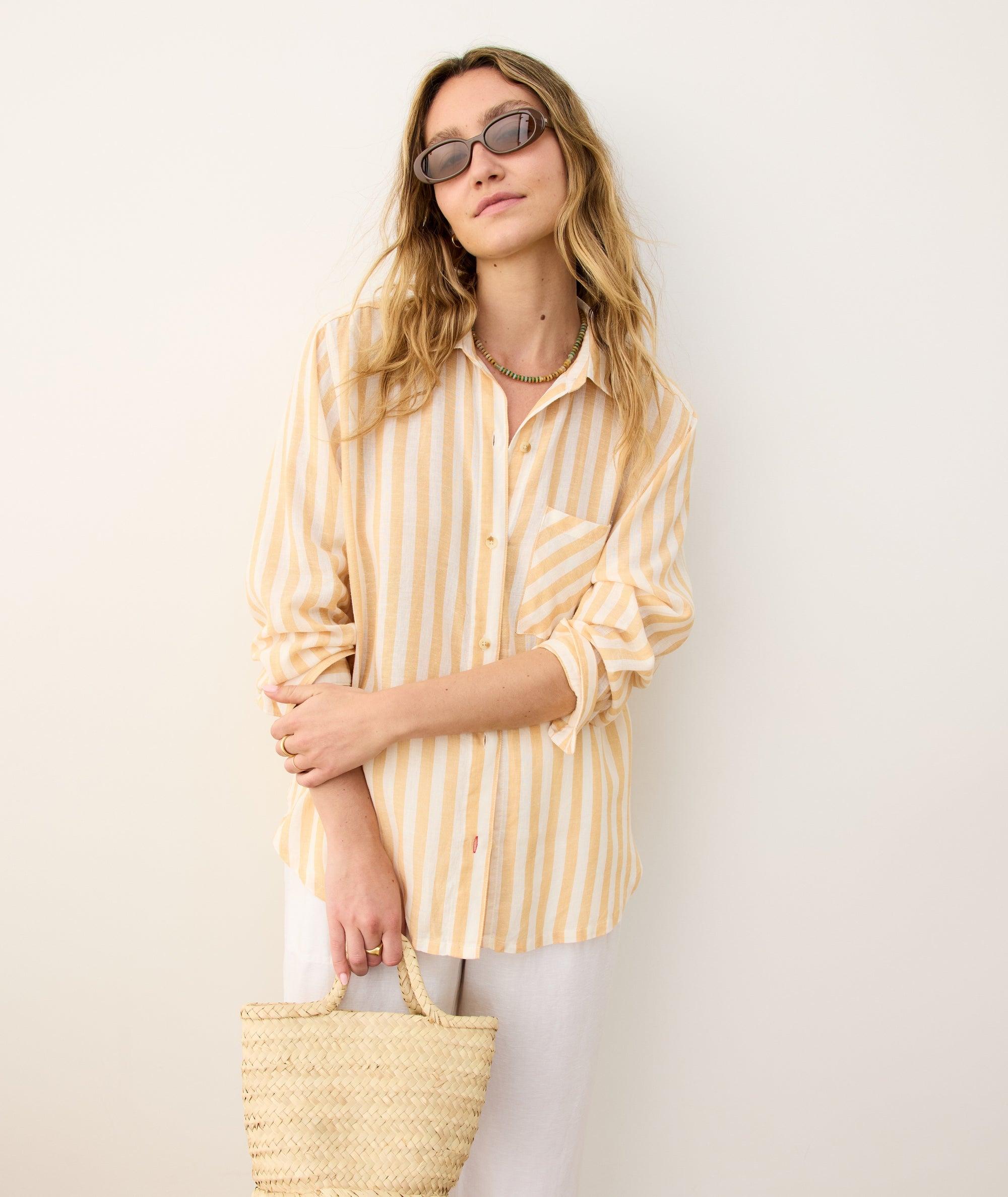 Jane Relaxed Linen Shirt Product Image