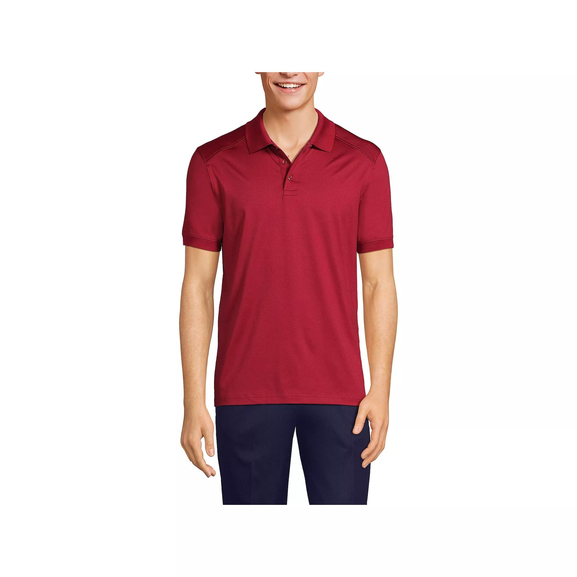 Men's Lands' End Short Sleeve Rapid Dry UPF 50 Polo Shirt,  Product Image