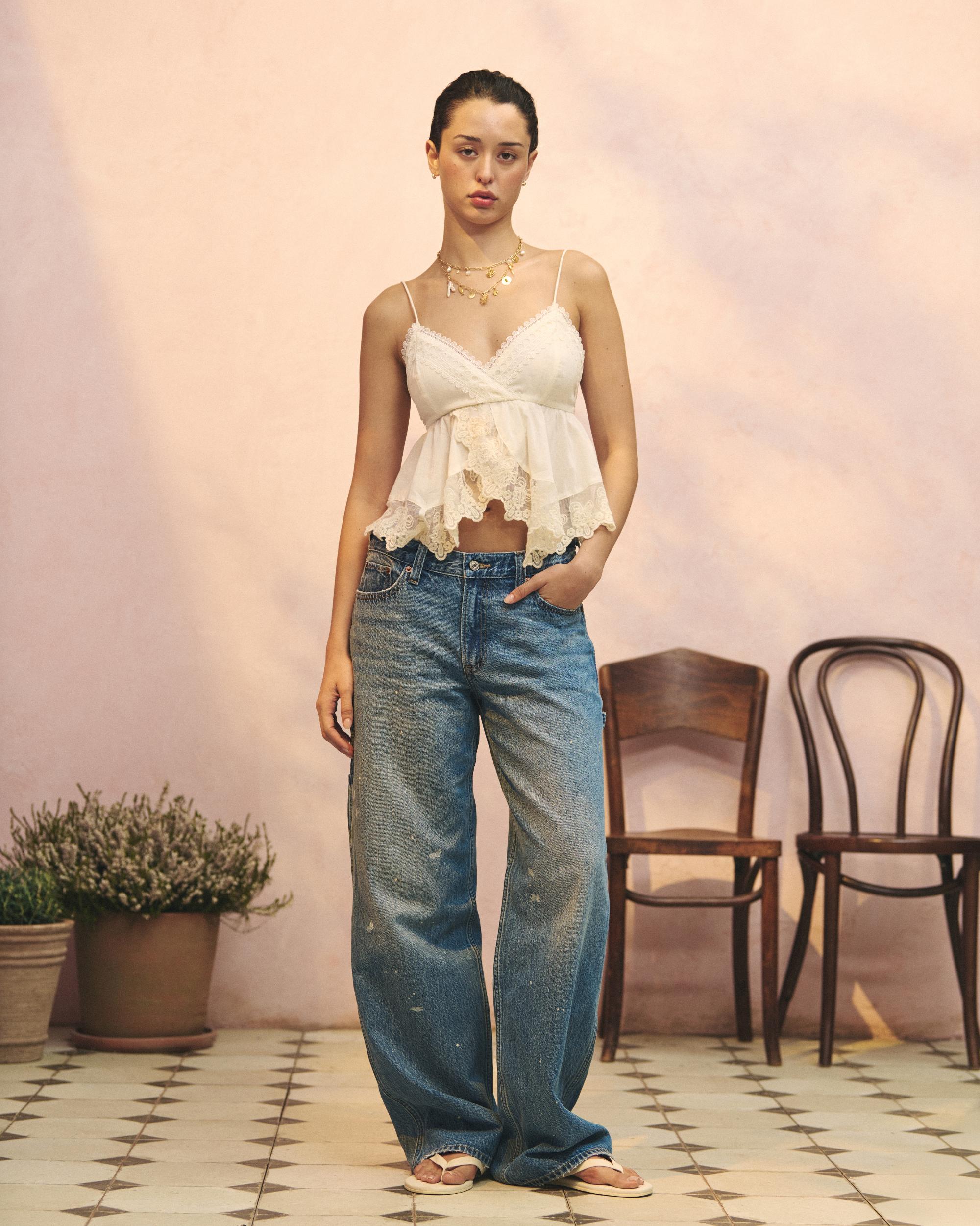 Babydoll Lace-Trim Cami Product Image