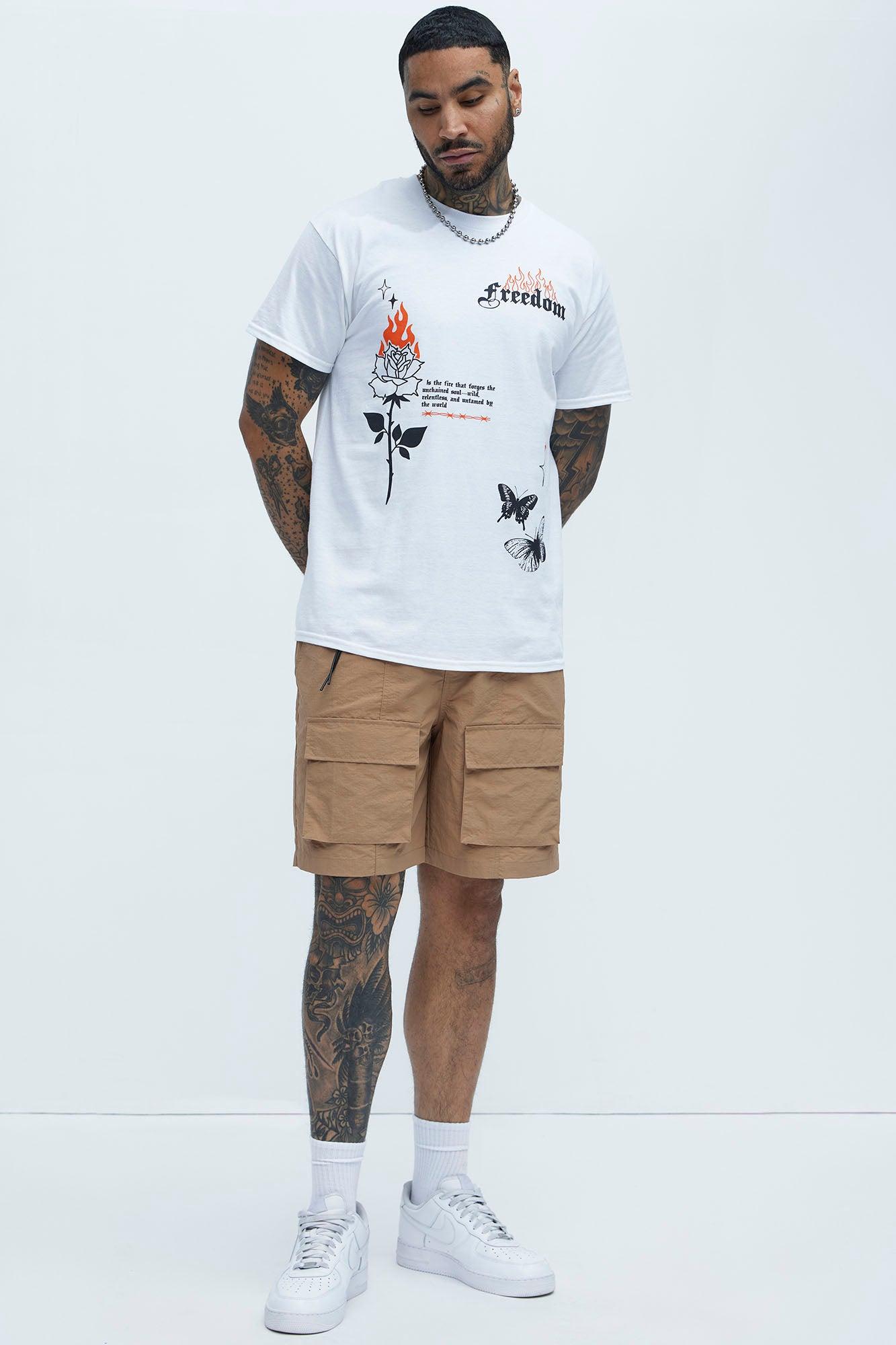 Adjustable Ripstop Cargo Shorts - Tan Product Image