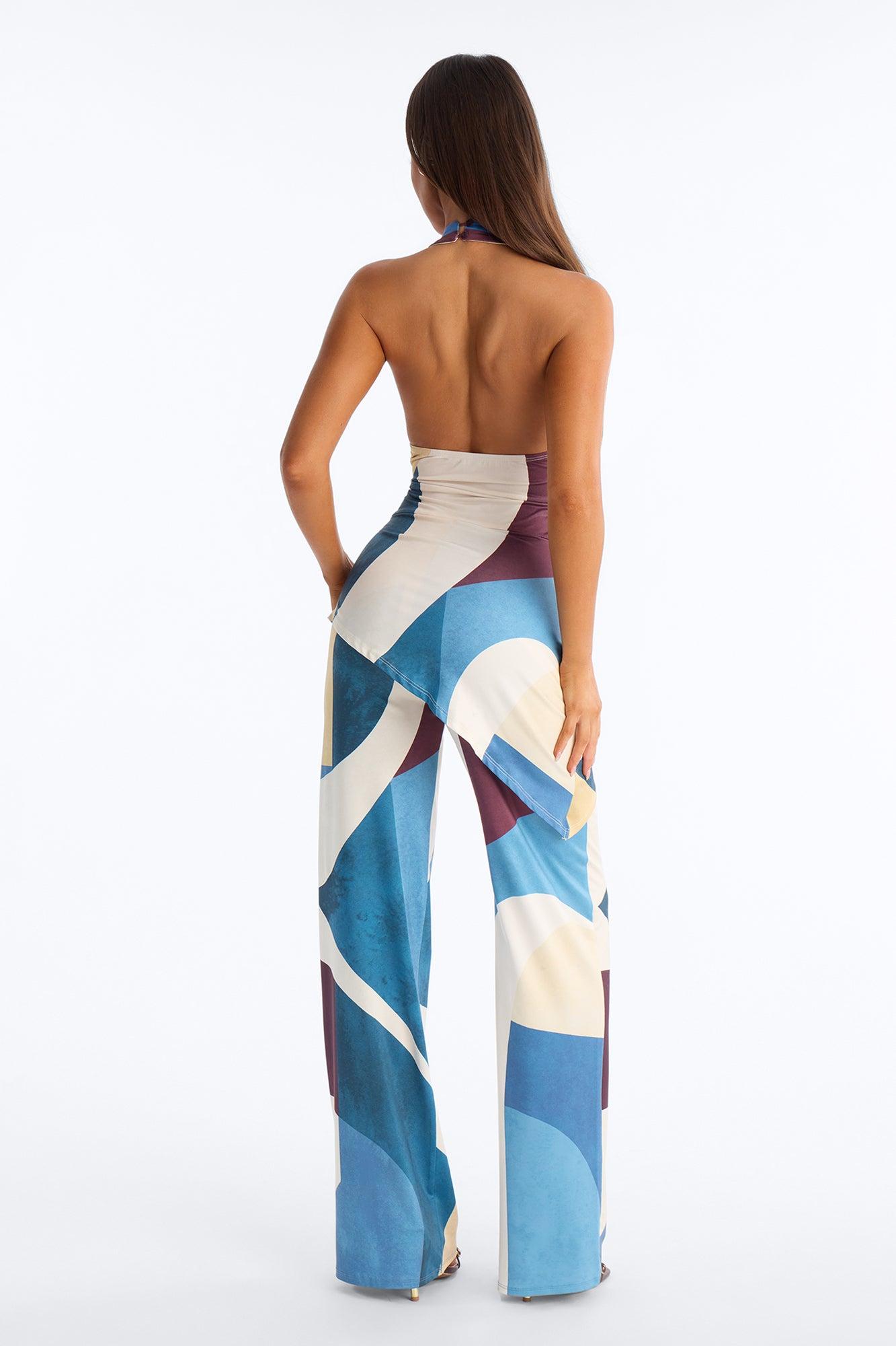 Felicity Straight Leg 2 Piece Jumpsuit - Blue Female Product Image