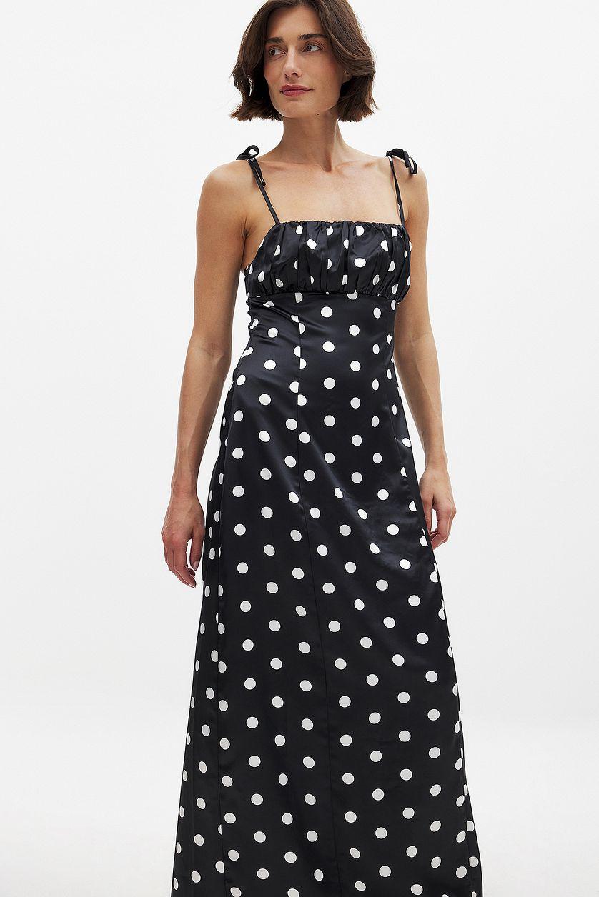 Dot Print Slip Maxi Dress Product Image