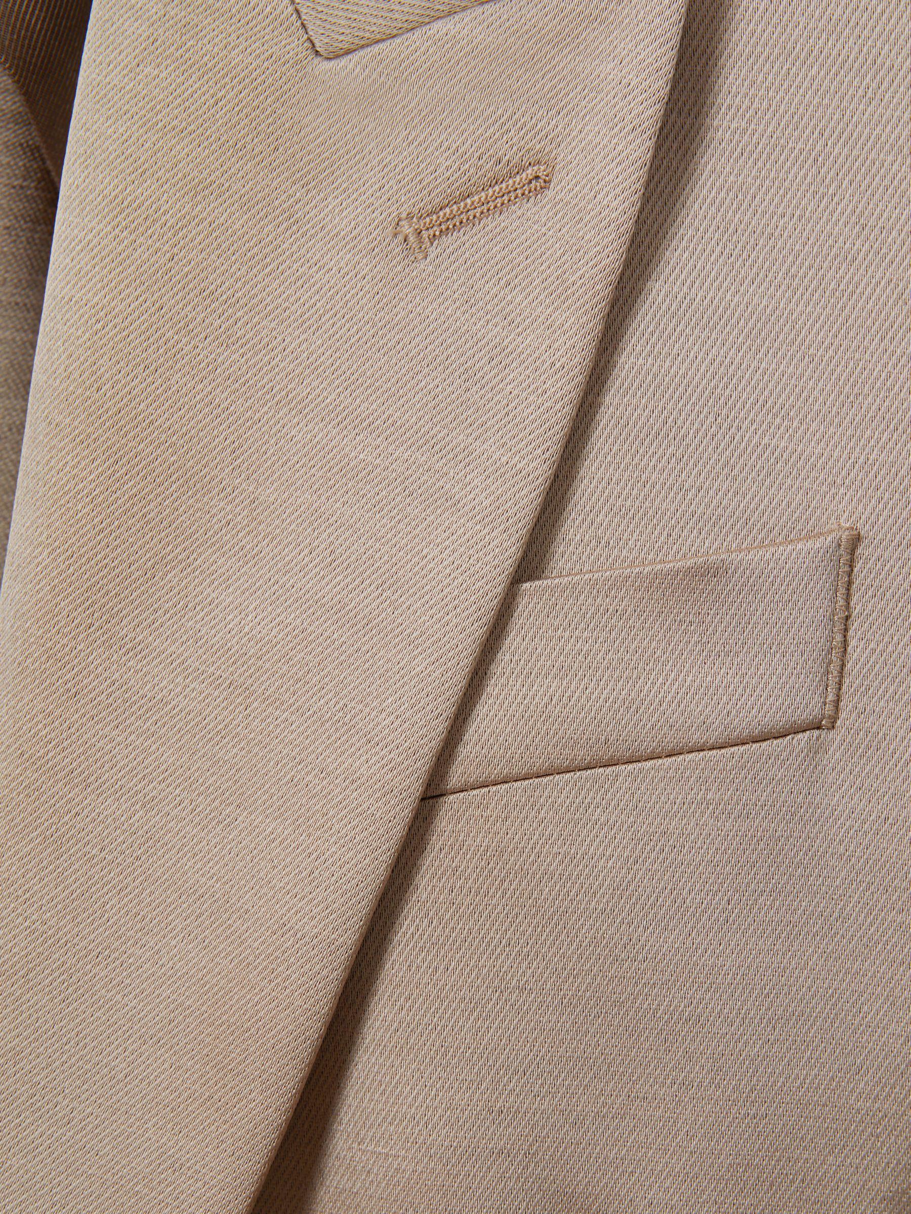 Satin Single Breasted Suit Blazer in Gold Product Image