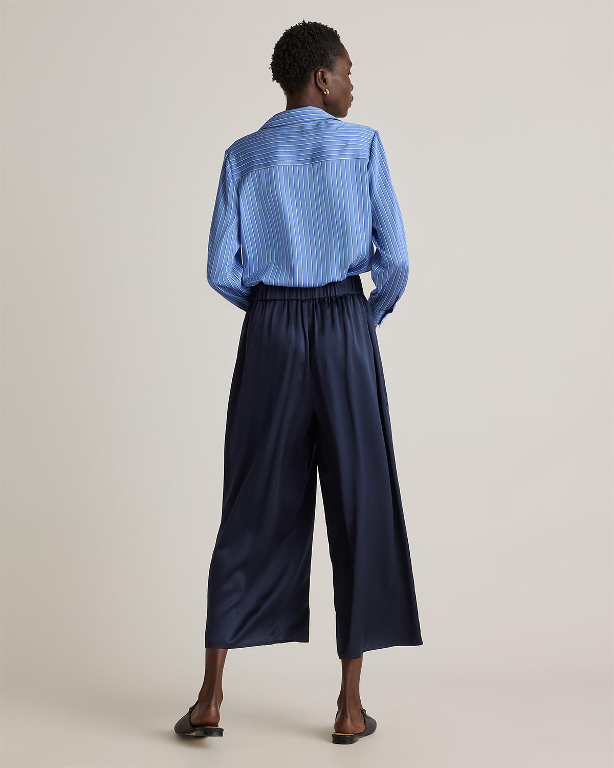 Quince | Women's Washable Stretch Silk Notch Collar Blouse Size XL Product Image