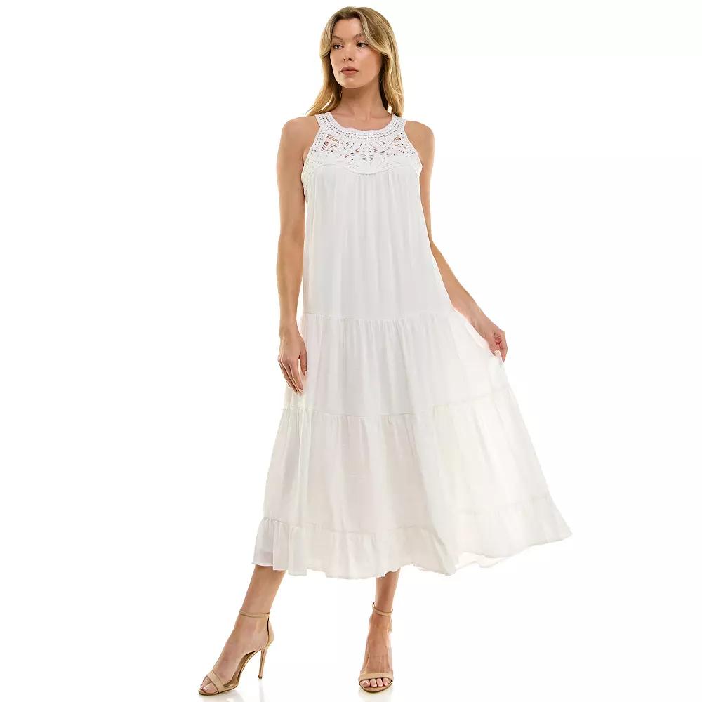 Women's Luxology Woven Tiered Maxi Dress,  Product Image