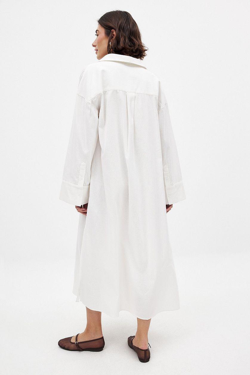 Cotton Midi Shirt Dress Product Image