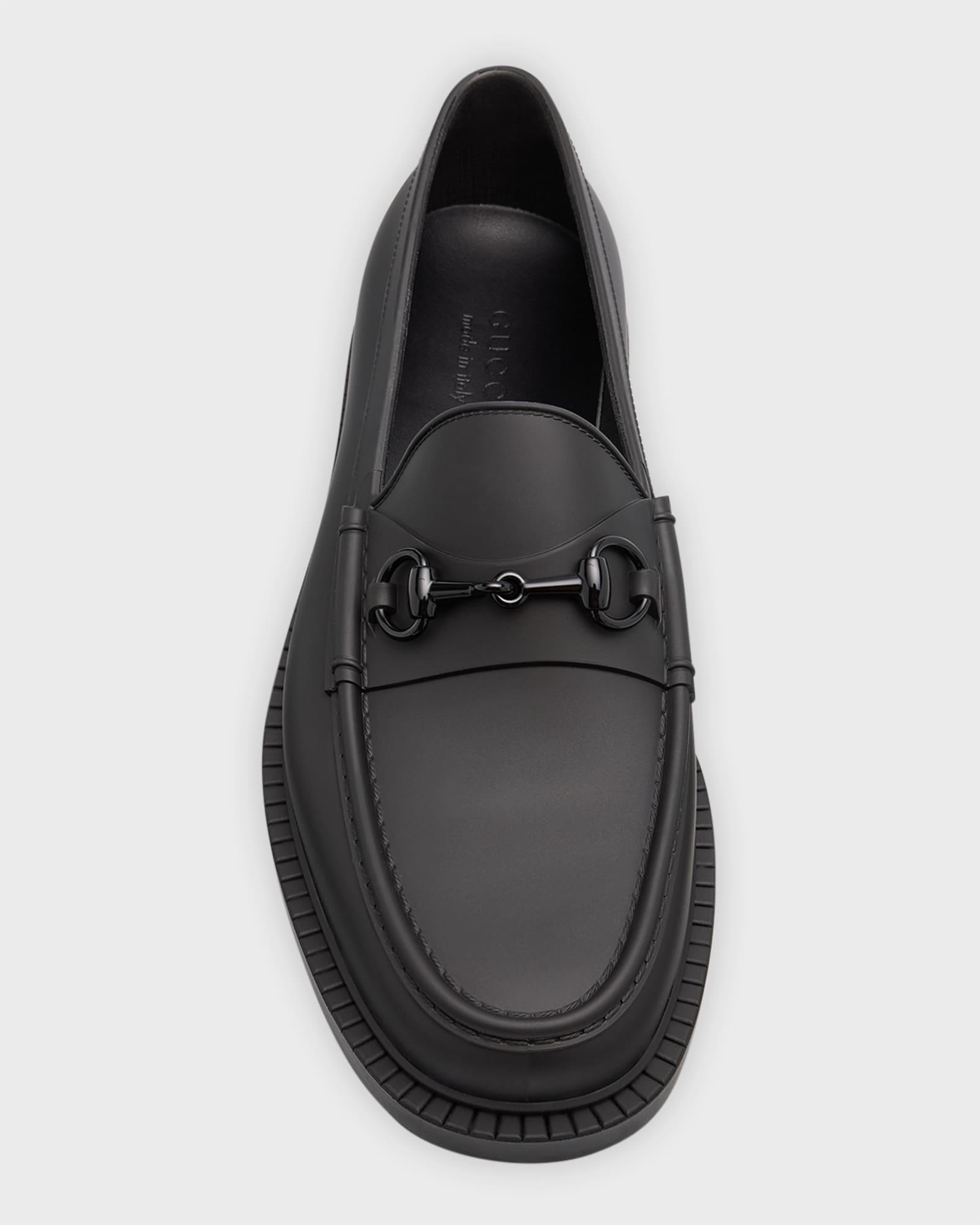 Men's New Dark Rubber Bit Loafers Product Image