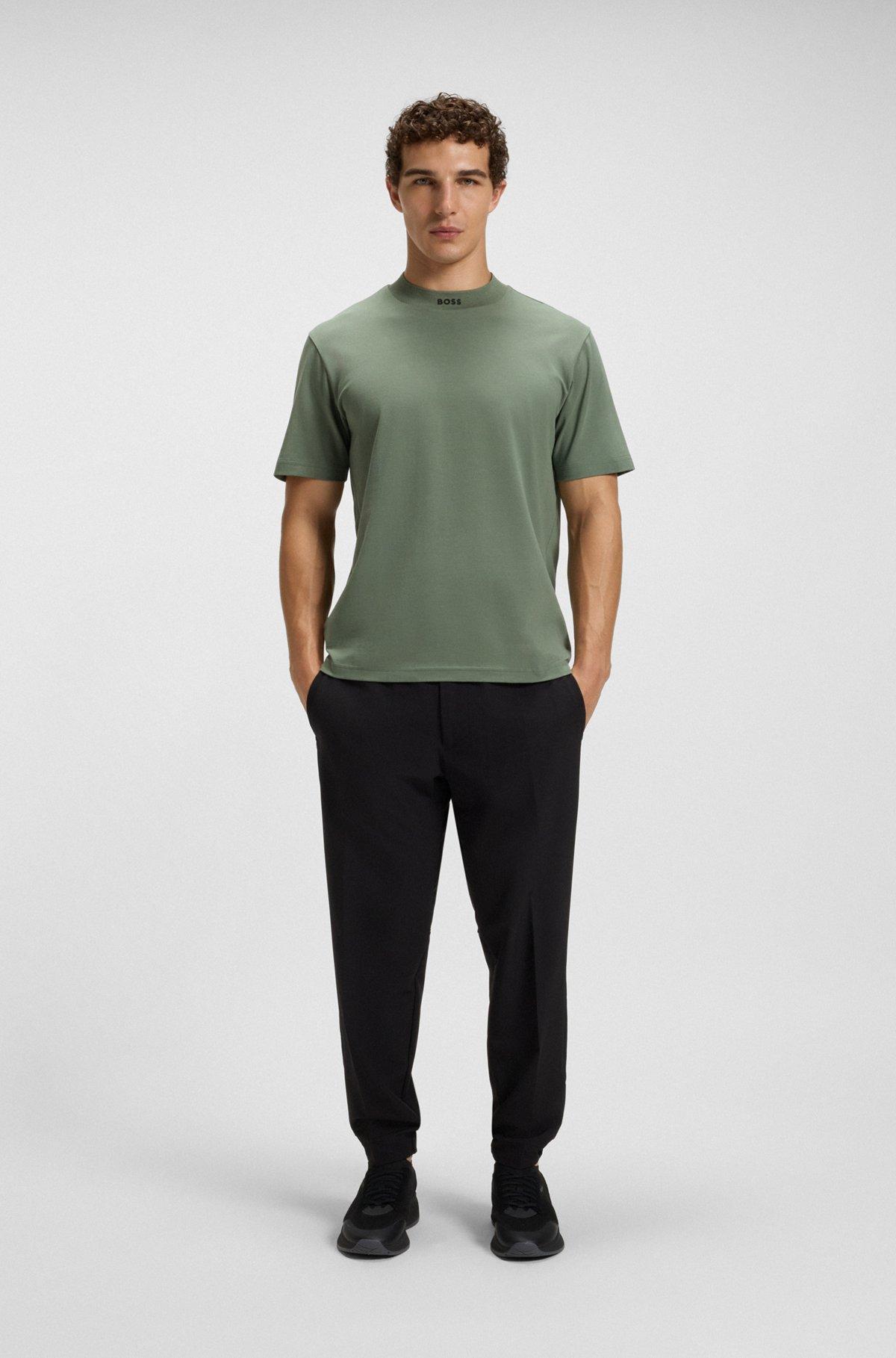 Relaxed-fit shirt in stretch cotton with camp collar Product Image