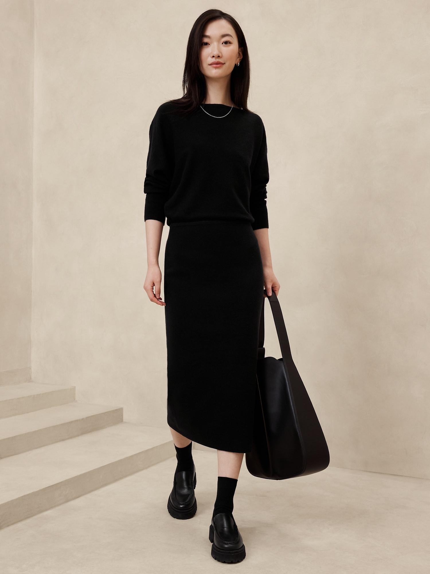 Ribbed Midi Sweater Dress Product Image
