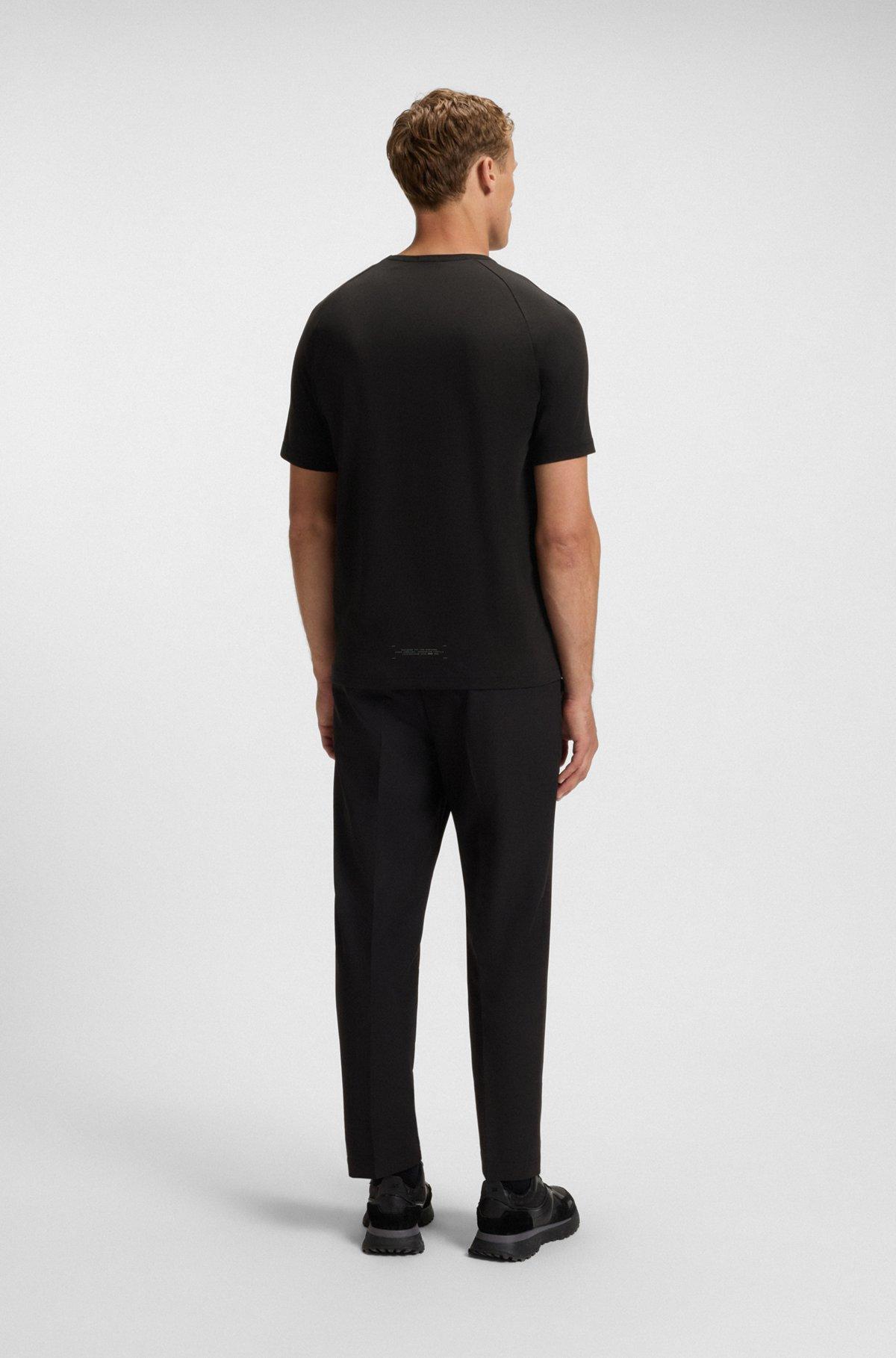 Cotton polo shirt with herringbone structure Product Image