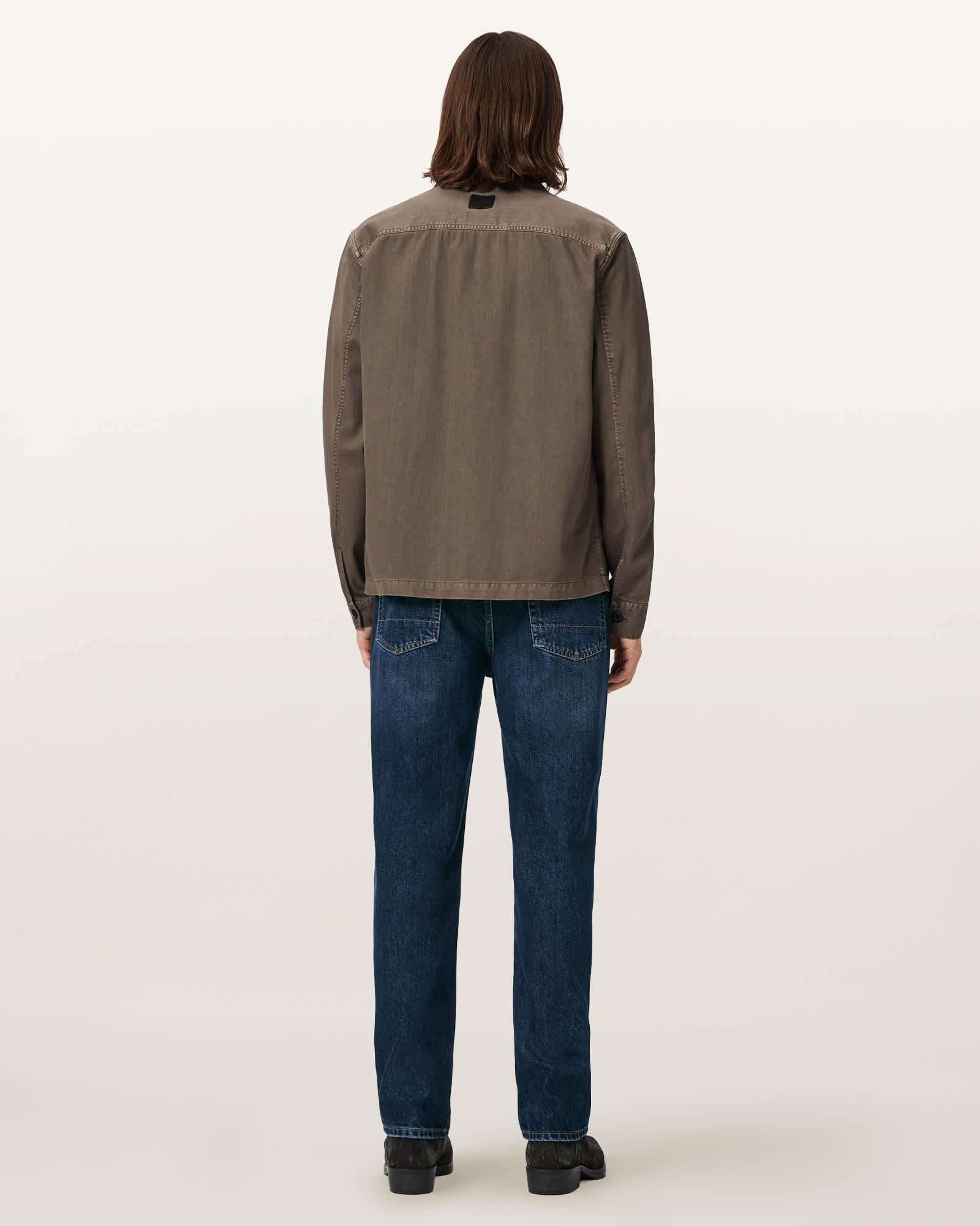 Reid Straight Fit Denim Jeans Dark Indigo | ALLSAINTS US Product Image