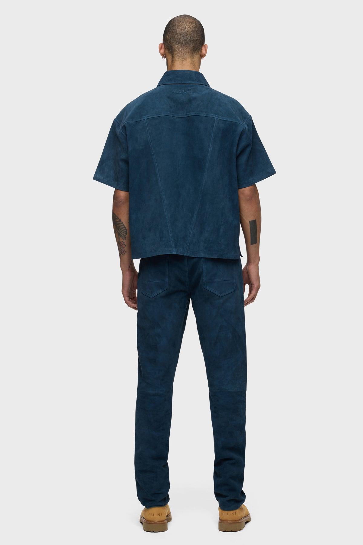 Short Sleeve Zip Shirt Male Product Image