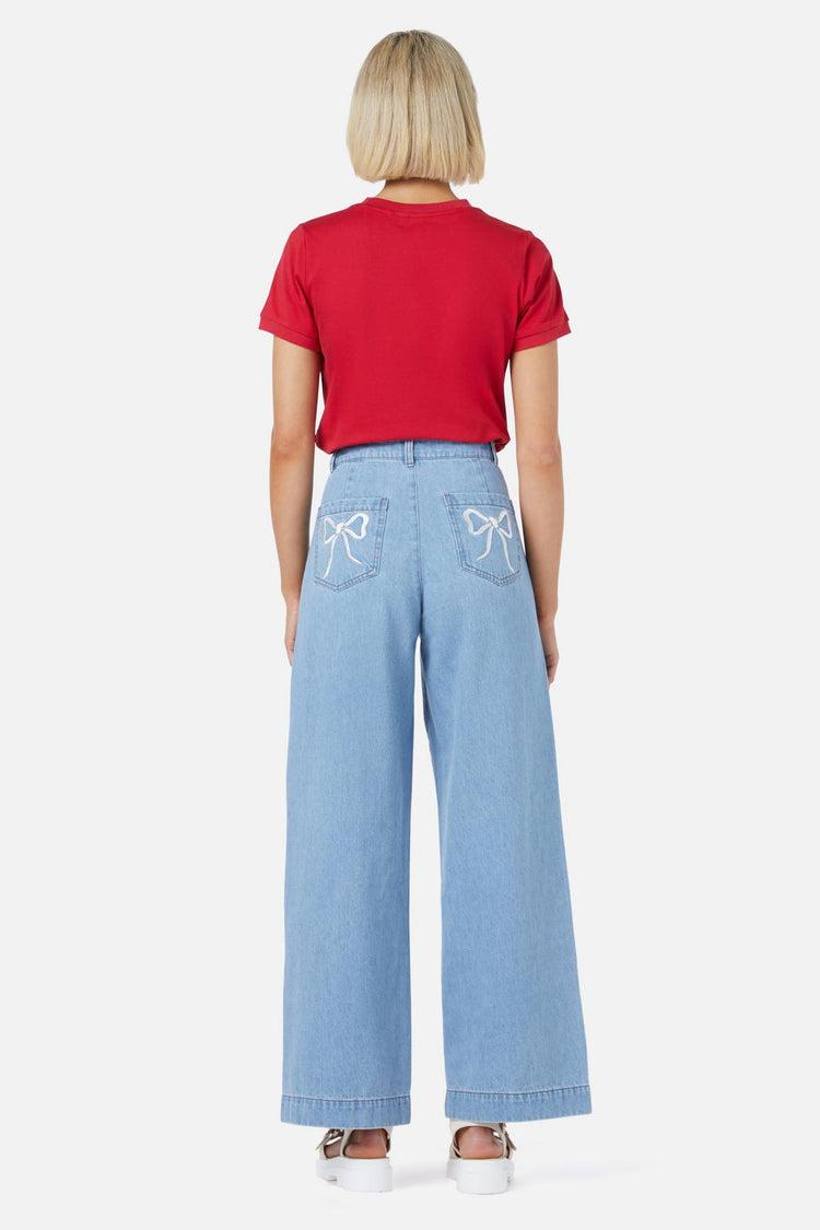 Beautiful Bows Embroidered Jean Product Image