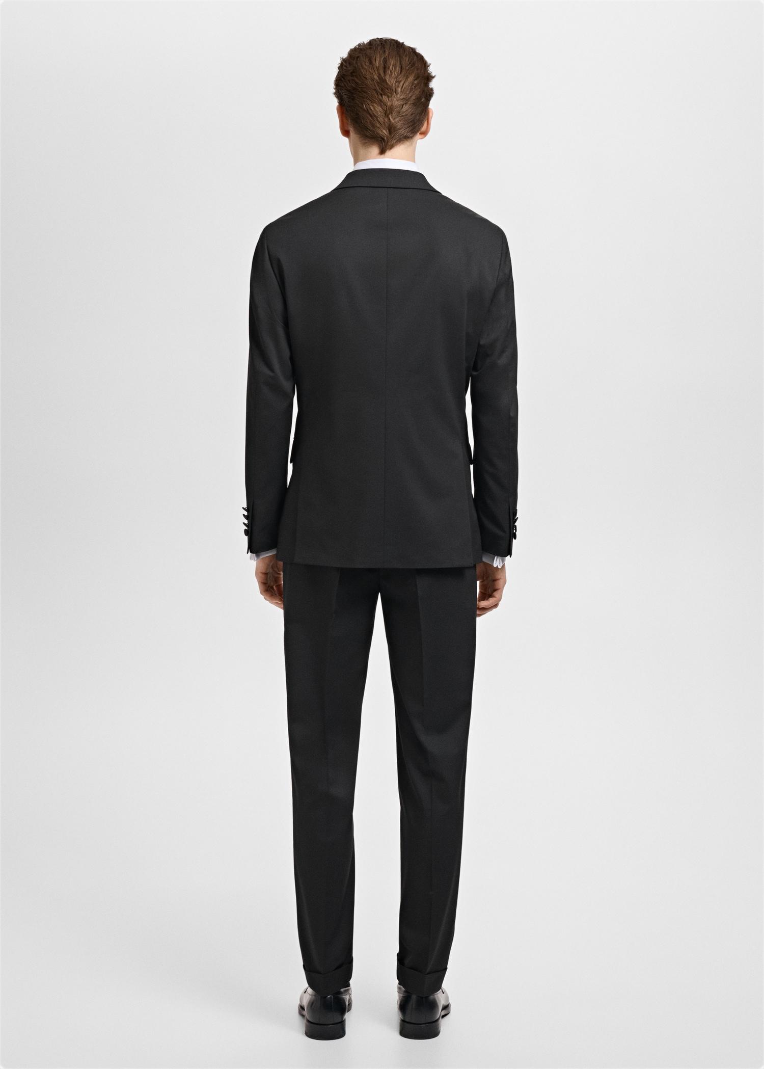 Satin lapels suit blazer - Men | MANGO USA Product Image