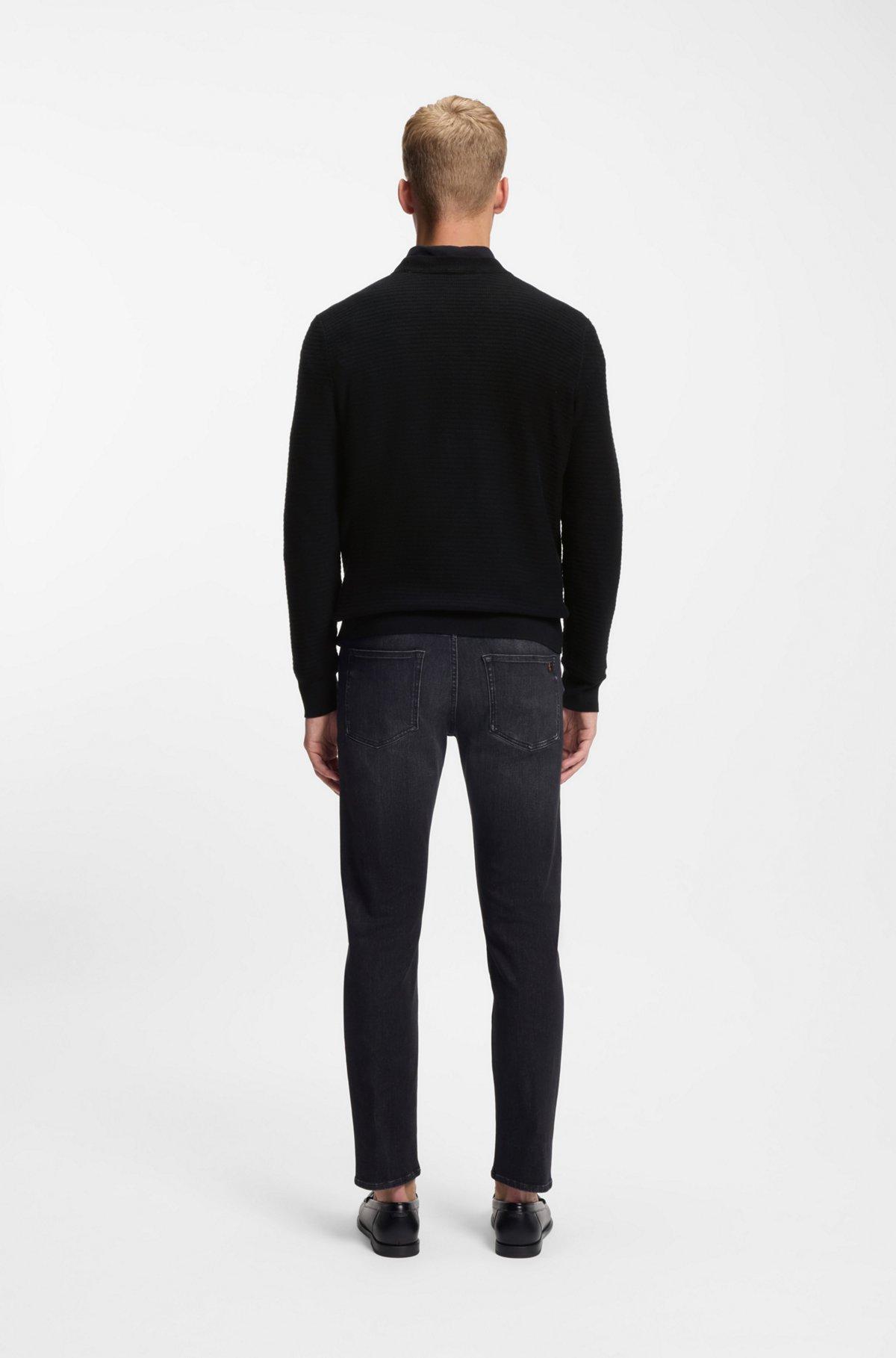 Cotton-cashmere sweater with logo patch Product Image