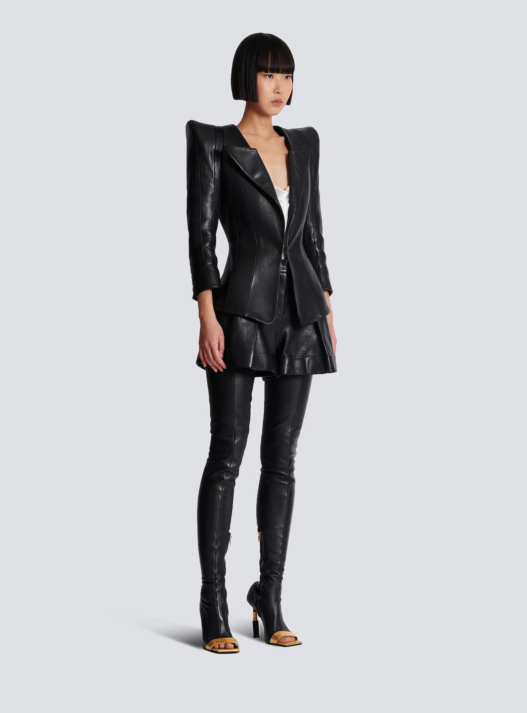 Fitted lambskin jacket Product Image