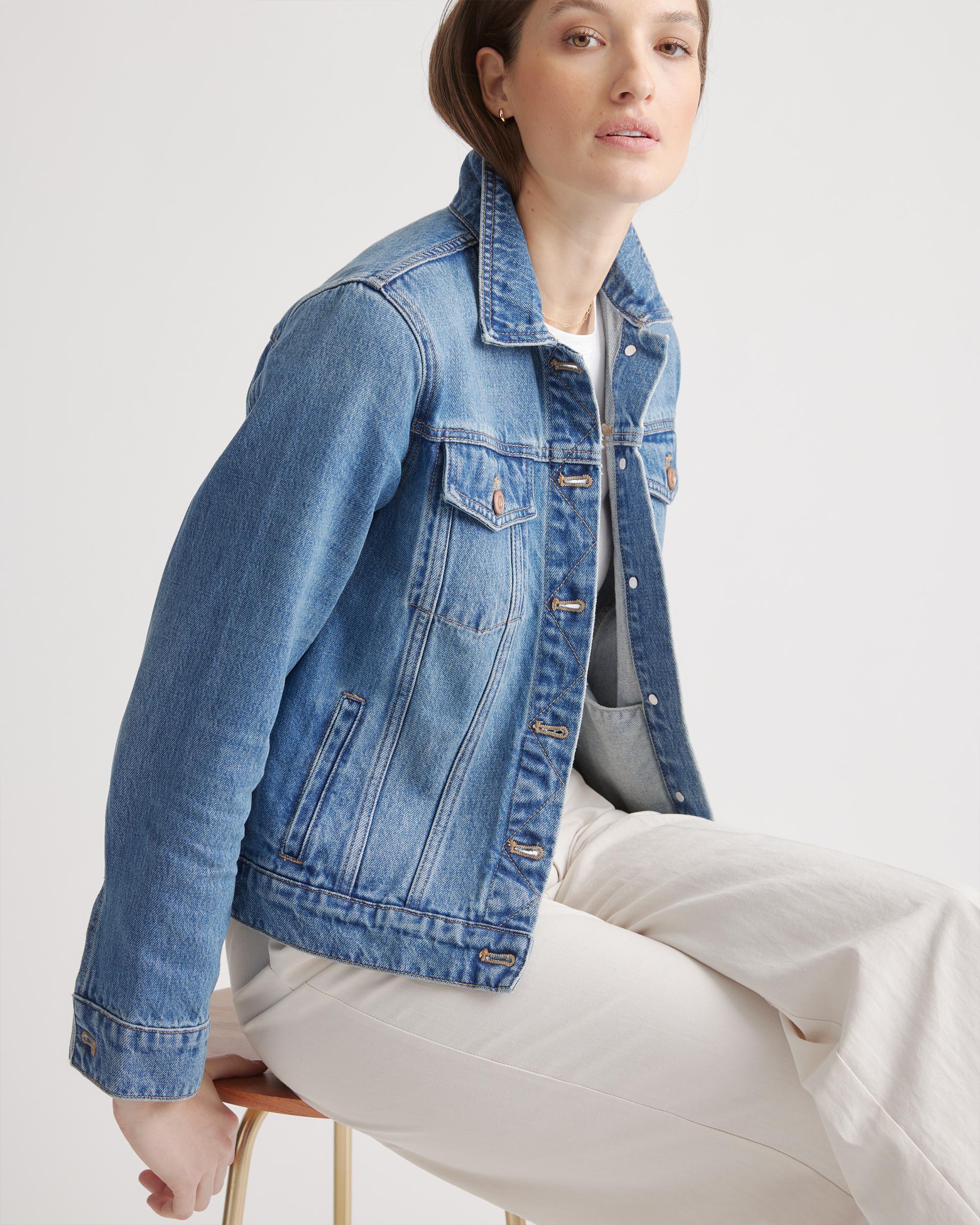 Quince | Women's Denim Jacket Size XS, Cotton Product Image