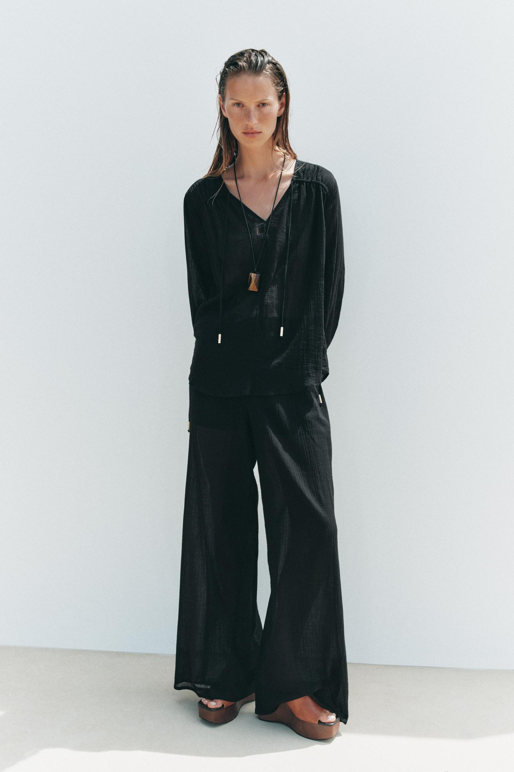 SEMI-SHEER BLOUSE Product Image