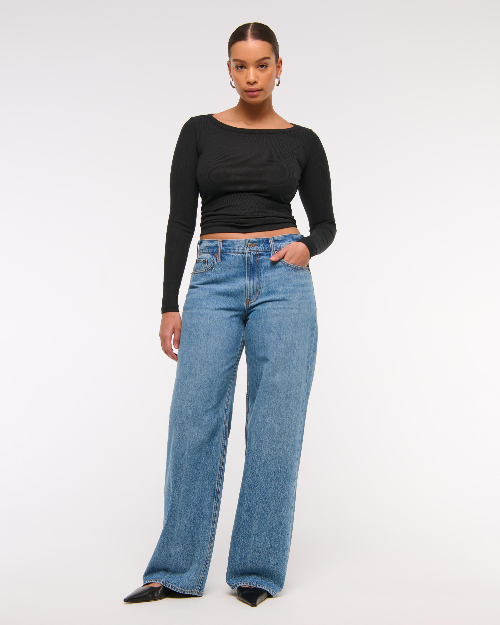 Curve Love Low Rise Ultra Loose Jean Product Image