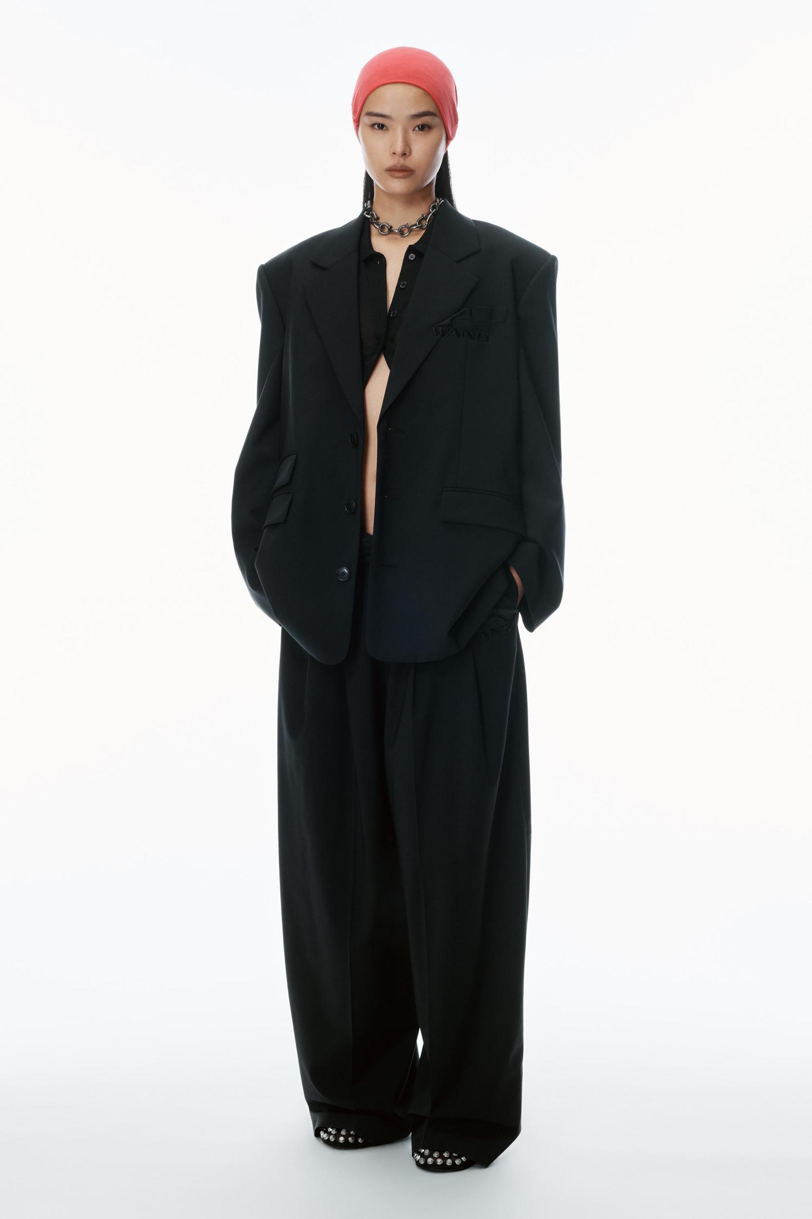 Oversized Logo-embroidered Blazer Product Image