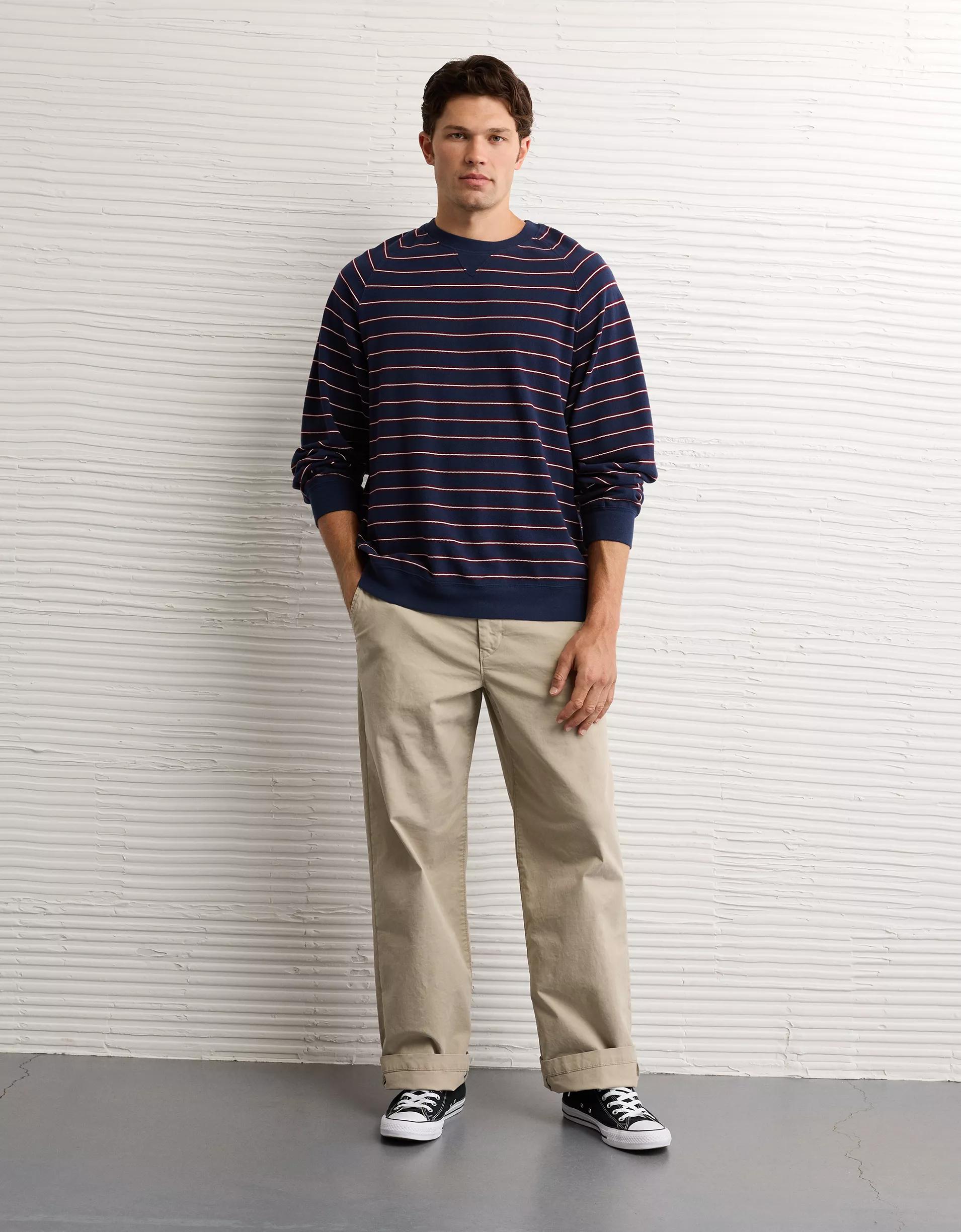 AE Long Sleeve Piqué T-Shirt Product Image