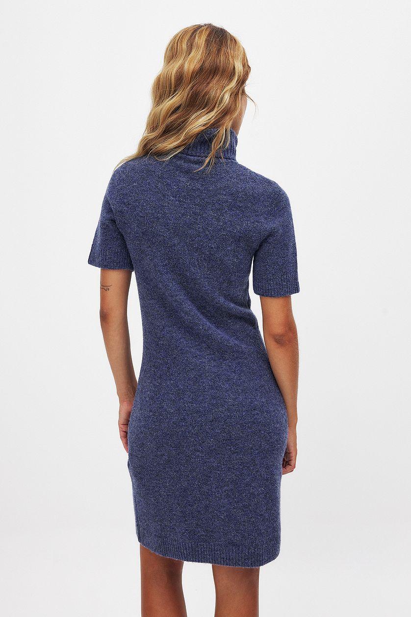 Knitted Short Sleeve Mini Dress Product Image