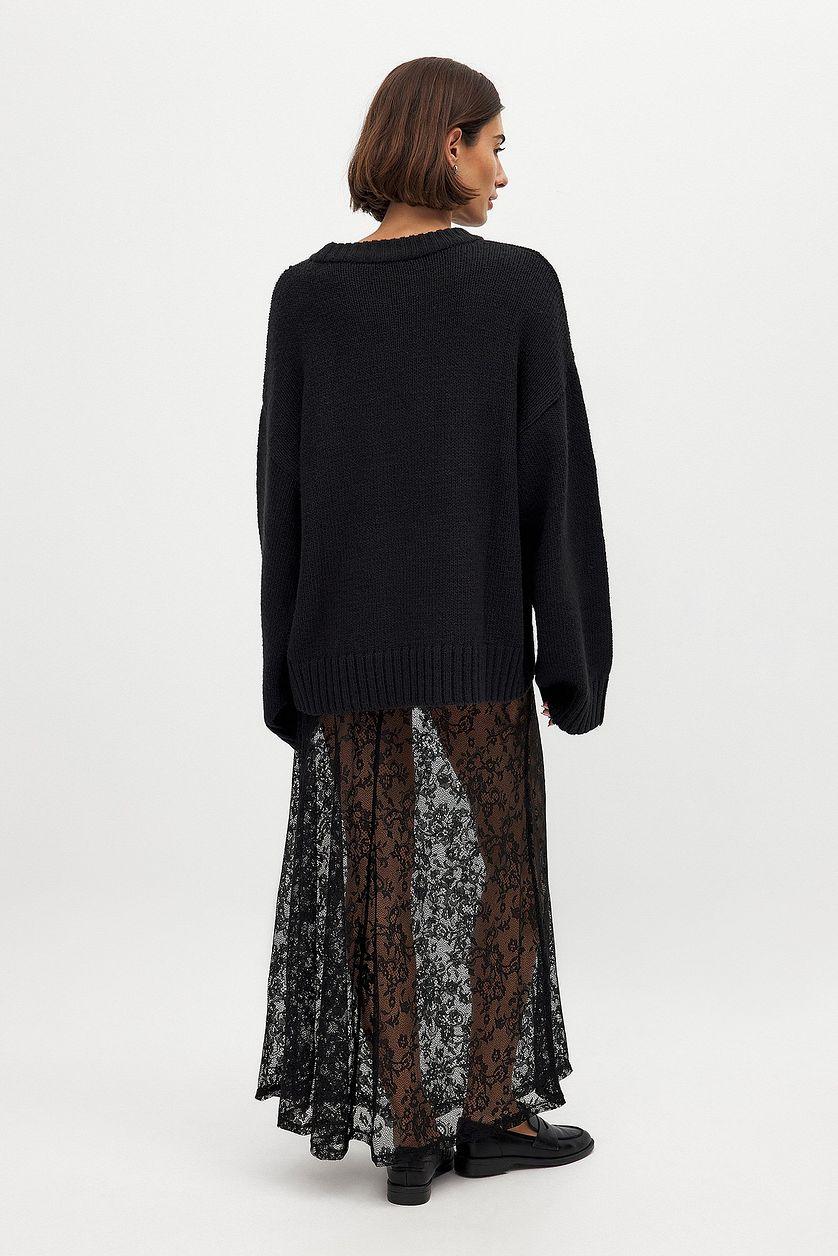 Lace Maxi Skirt Product Image