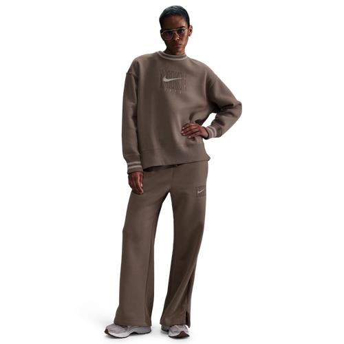 Womens Nike Sportswear Phoenix Fleece Oversized Graphic Crew-Neck Sweatshirt | HJ0949-233 Product Image