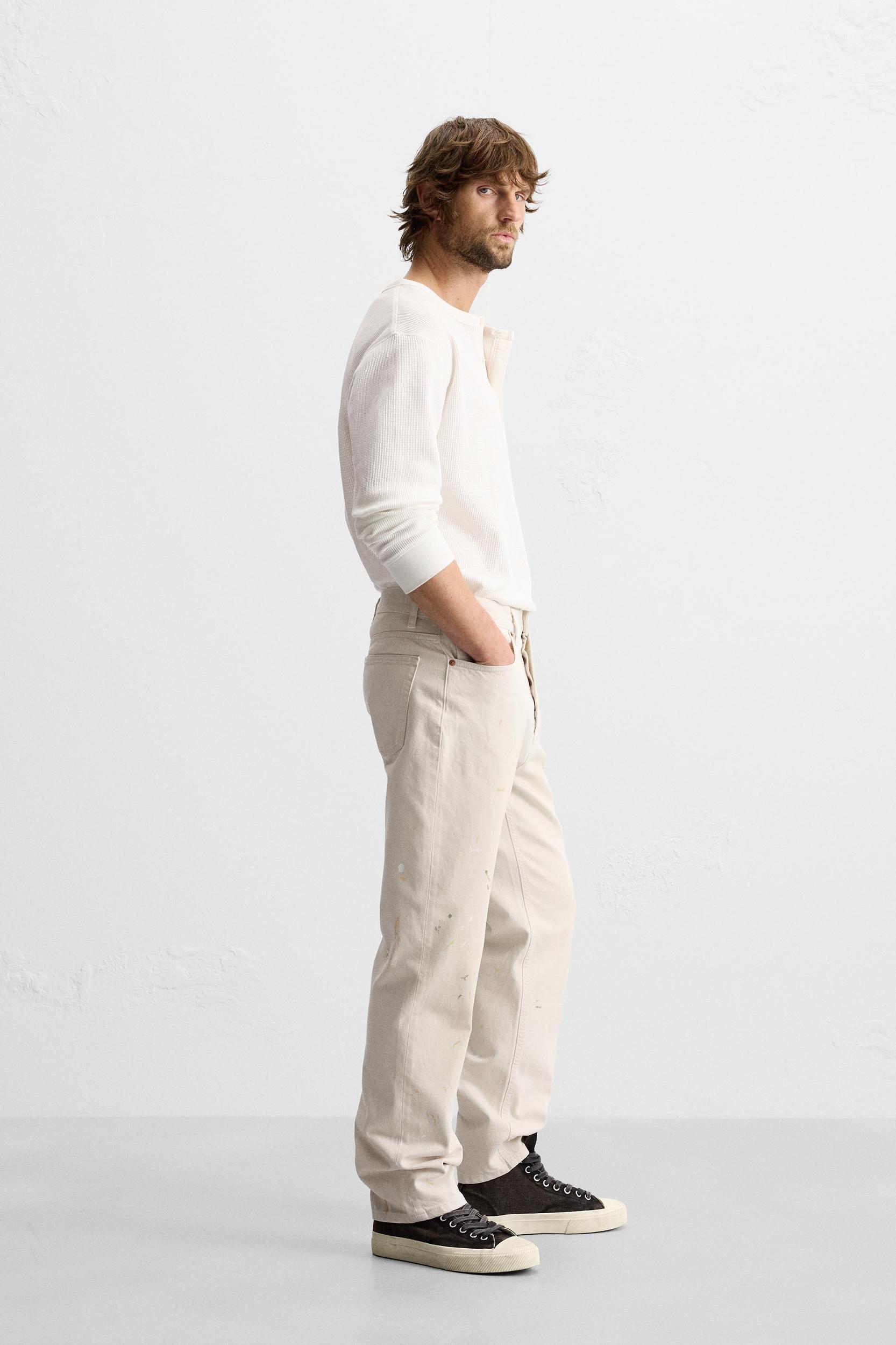 PAINT SPLATTER STRAIGHT FIT JEANS Product Image