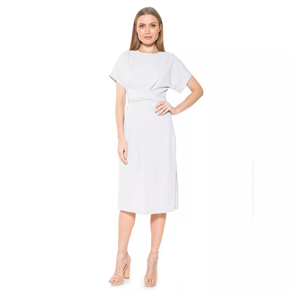 Women's ALEXIA ADMOR Knot-Waist Midi Shift Dress,  Product Image