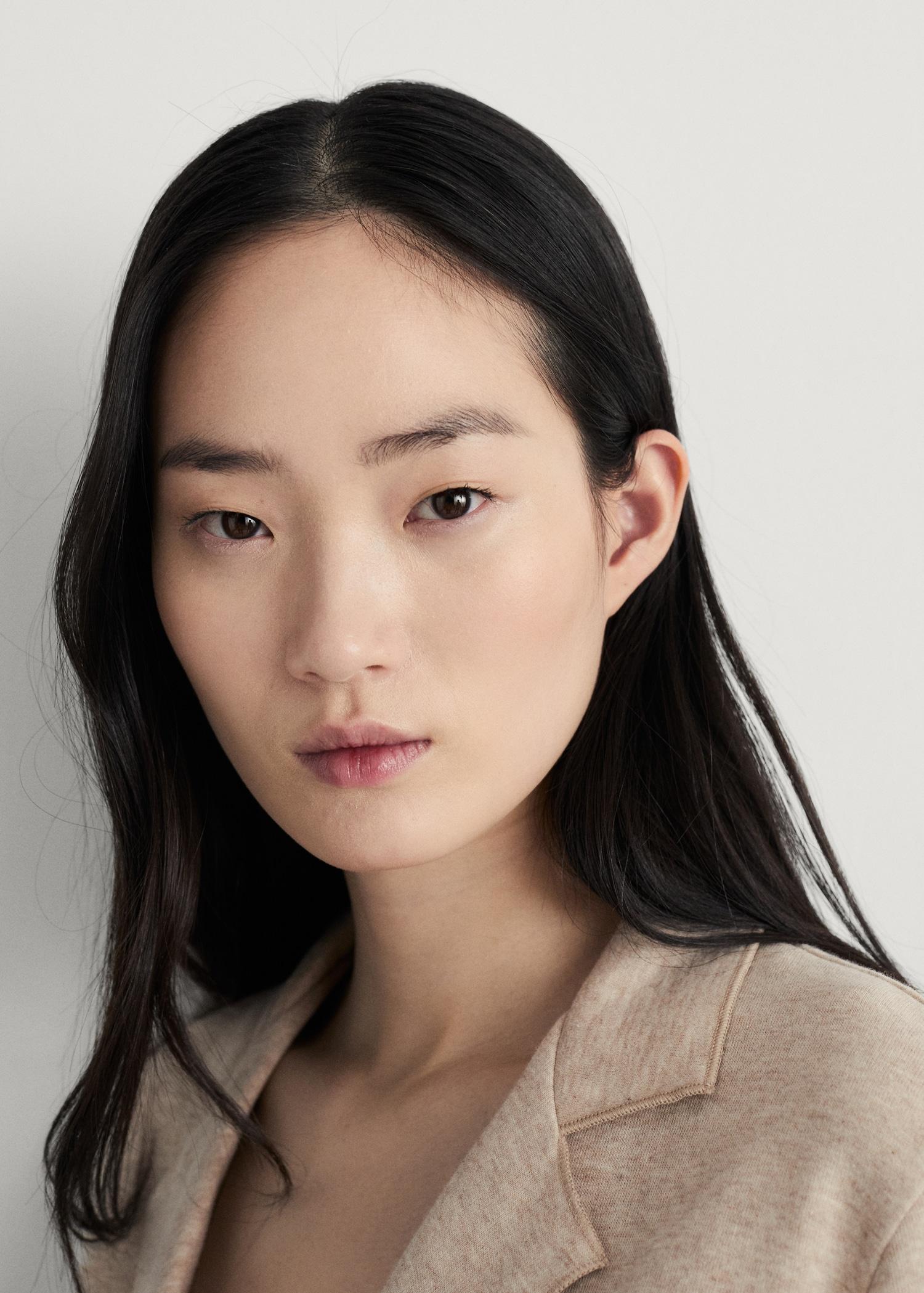 Double-face cotton t-shirt - Women | MANGO USA Product Image