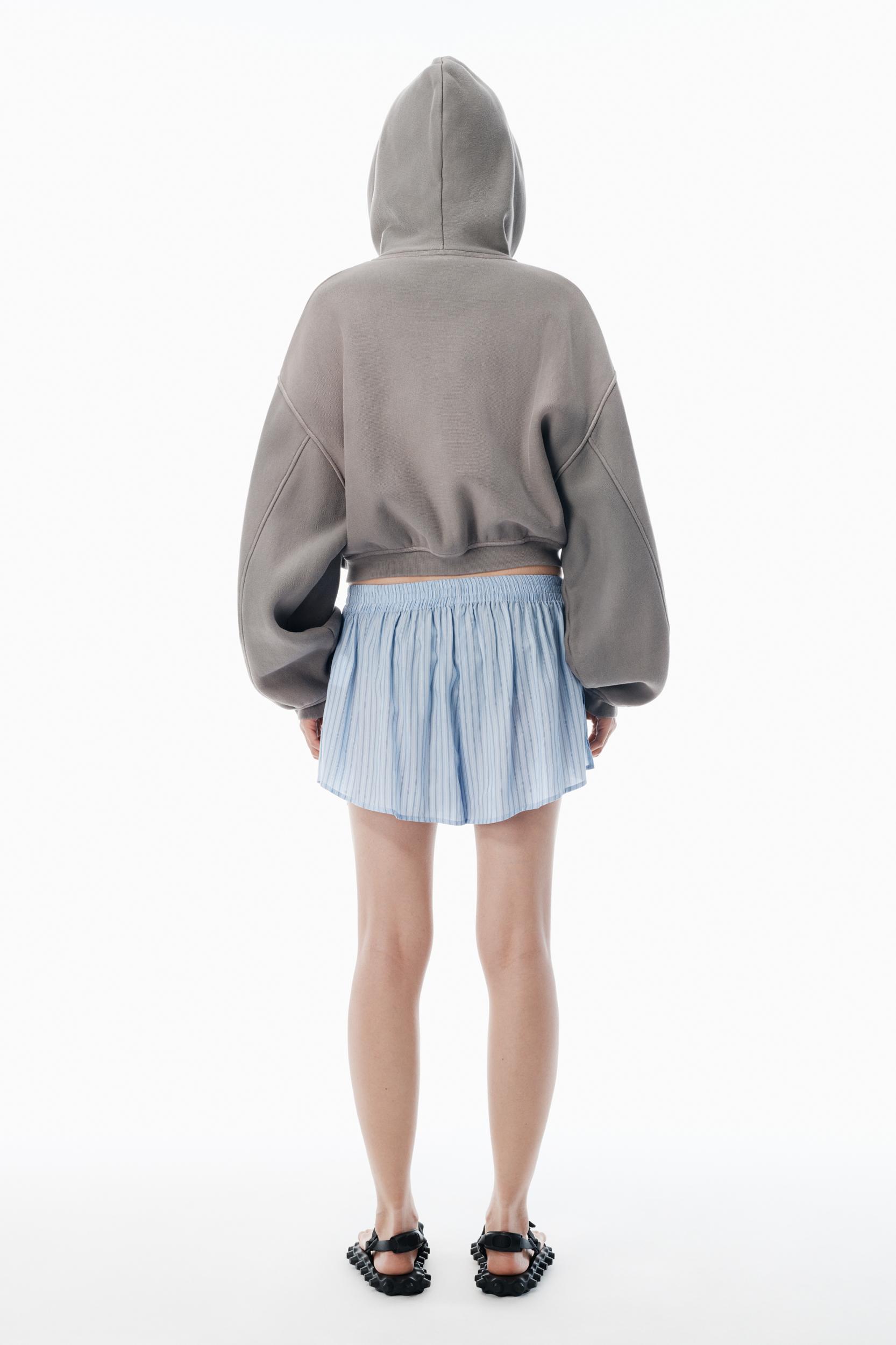 Blue Mid-rise Boxer Shorts Product Image