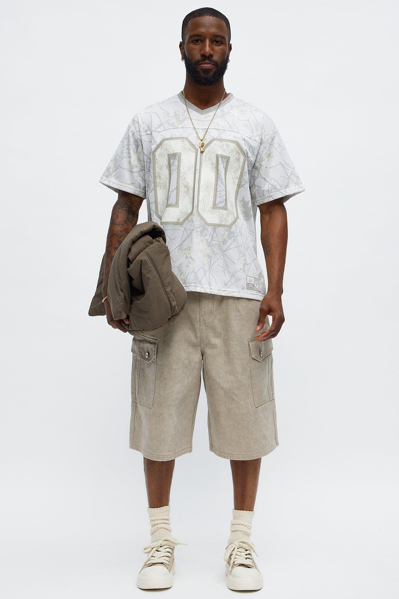 Short Sleeve Camo Jersey - Cream Male Product Image