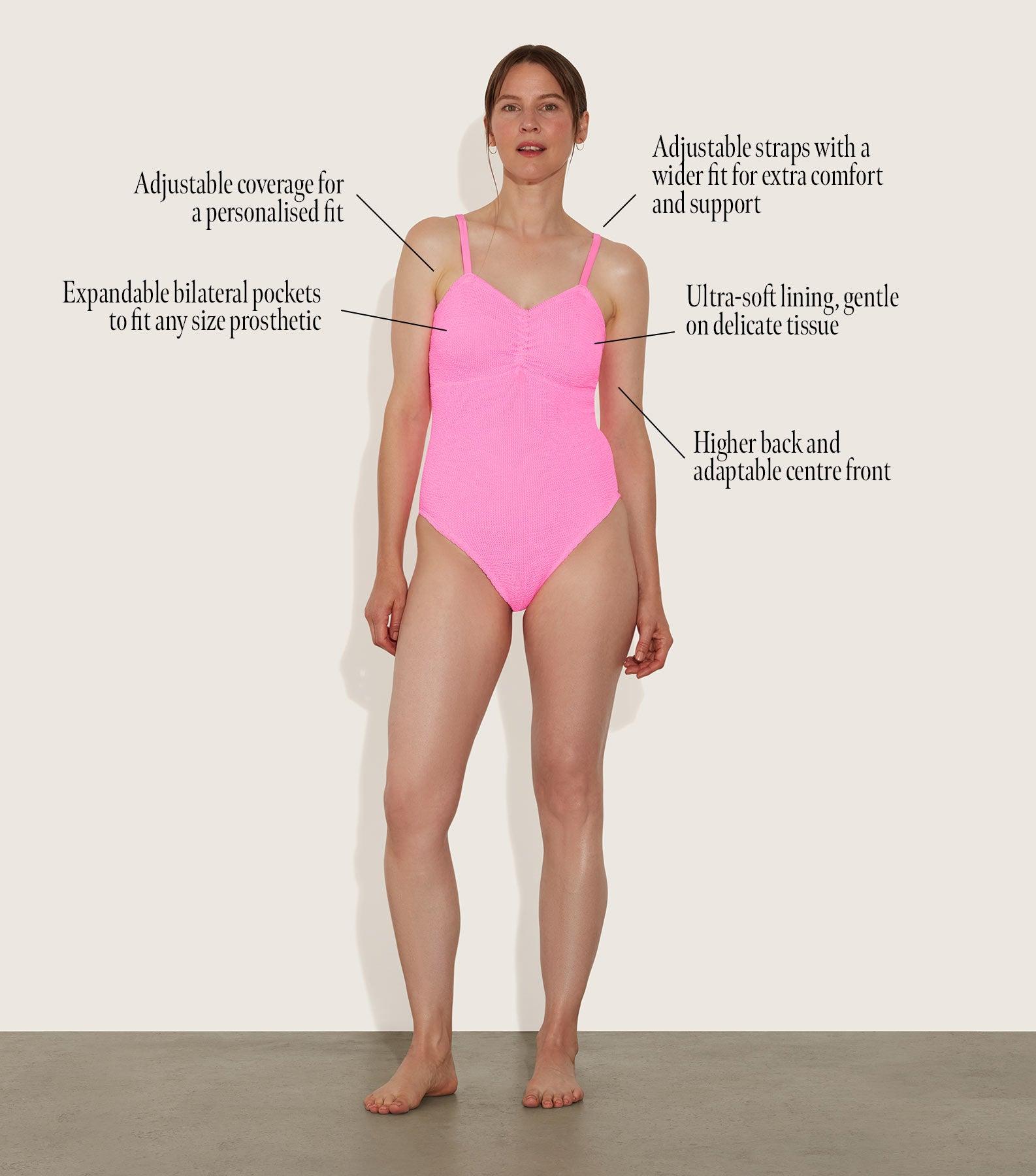 Post Mastectomy Swim - Black Product Image