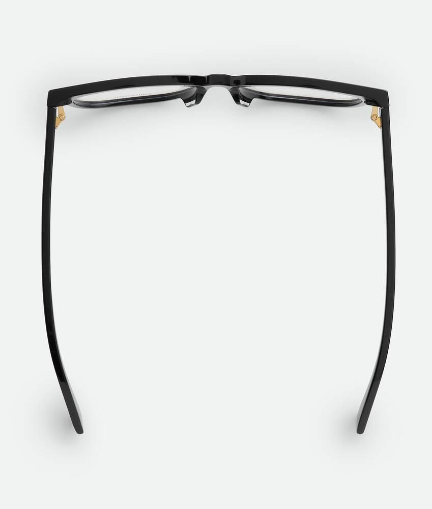 Women's Soft Recycled Acetate Square Eyeglasses in Black/transparent Product Image