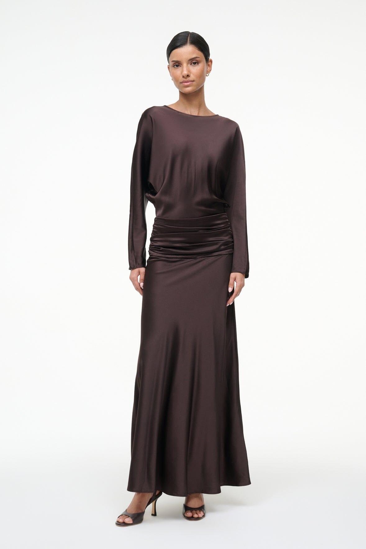 FREDA SILK DRESS | EARTH Product Image