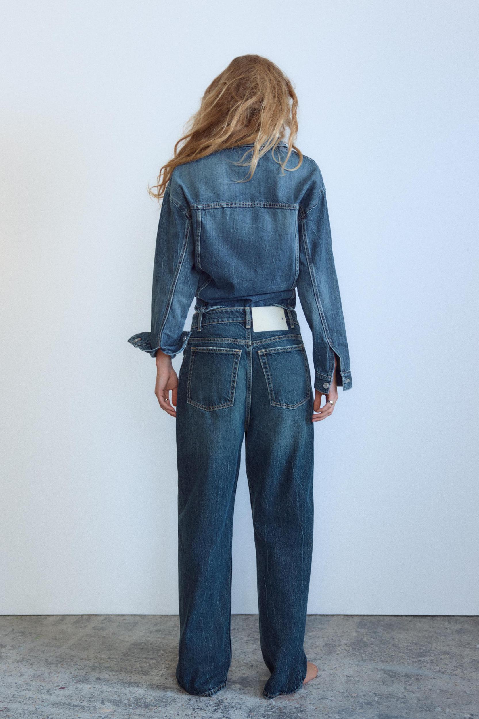 RELAXED OVERSIZE HIGH-WAISTED JEANS Product Image