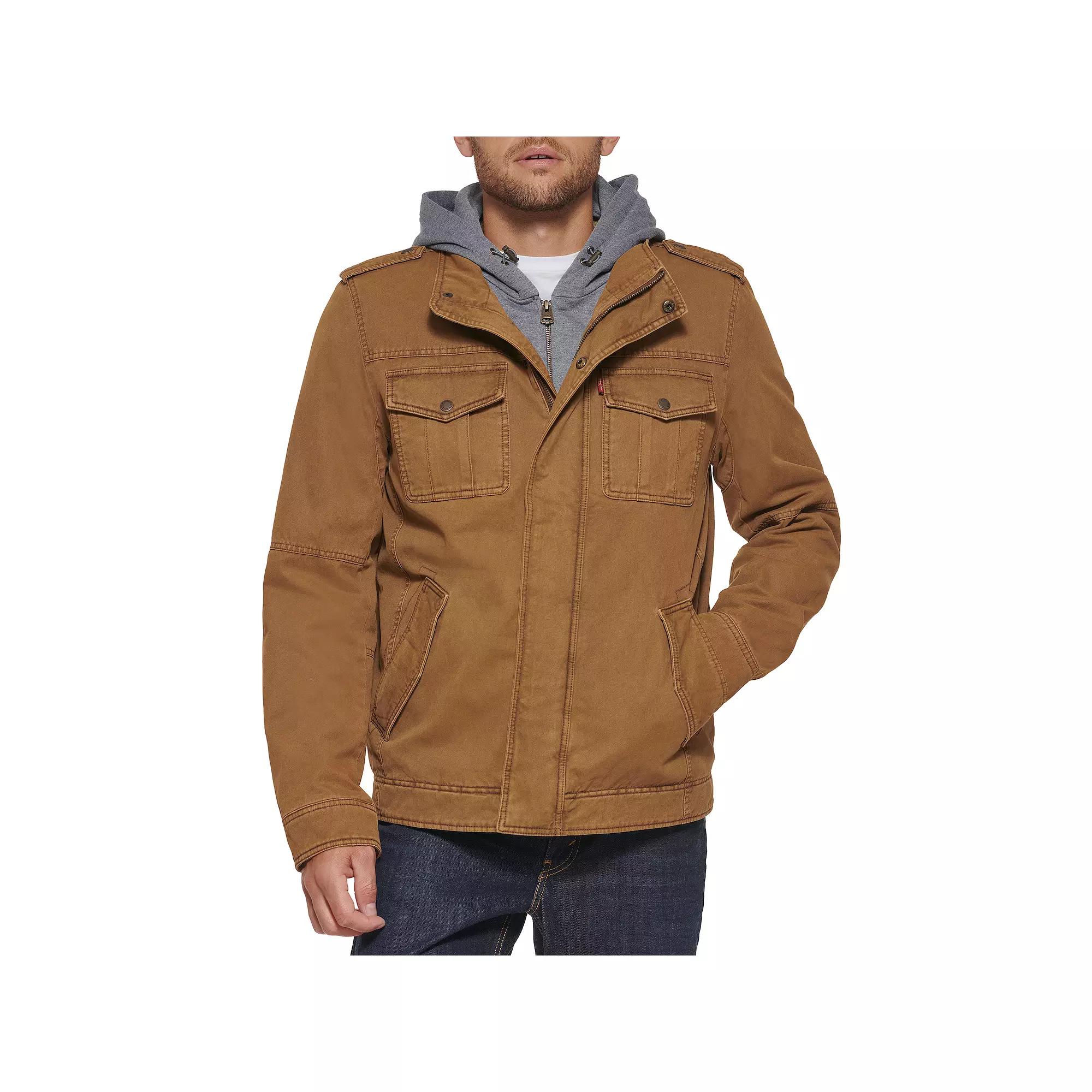Men's Levi's® Hooded Sherpa Lined Trucker Jacket,  Product Image