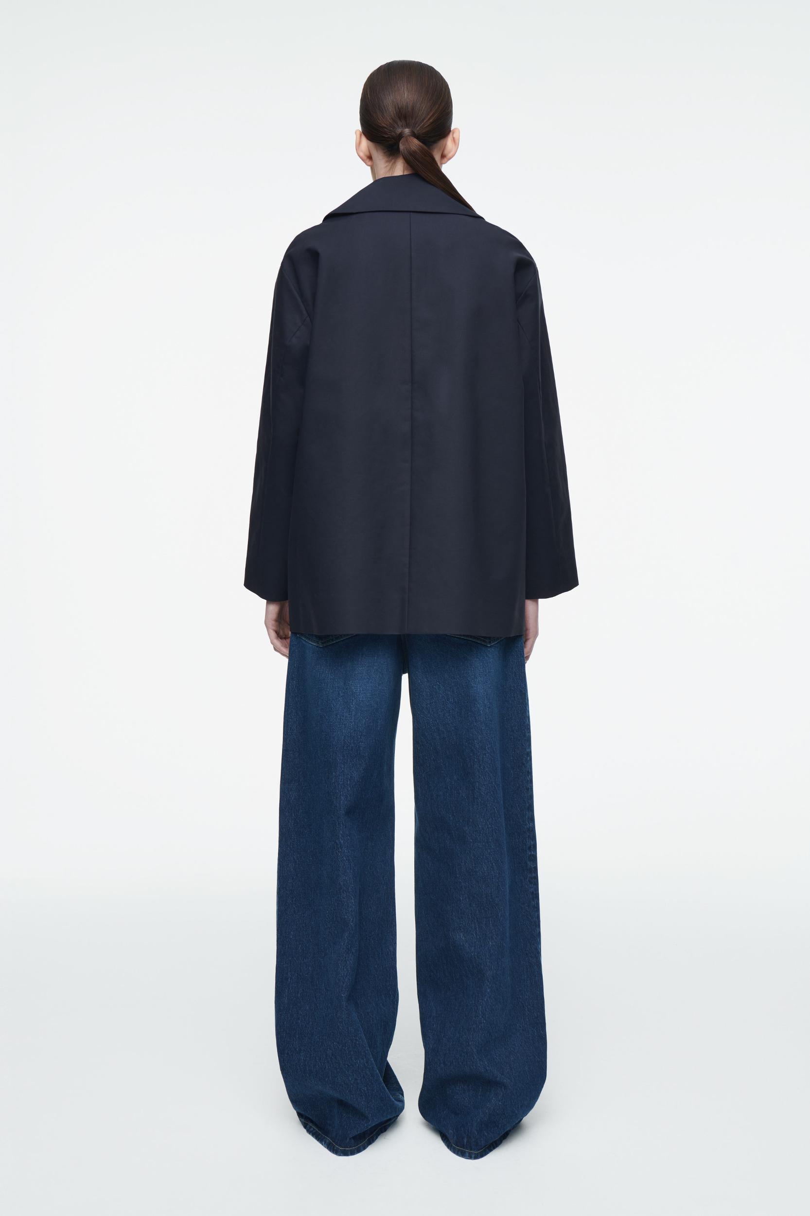 COLLARED COTTON CAR JACKET Product Image