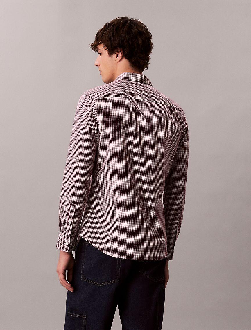 Gingham Slim Button-Down Shirt  Product Image