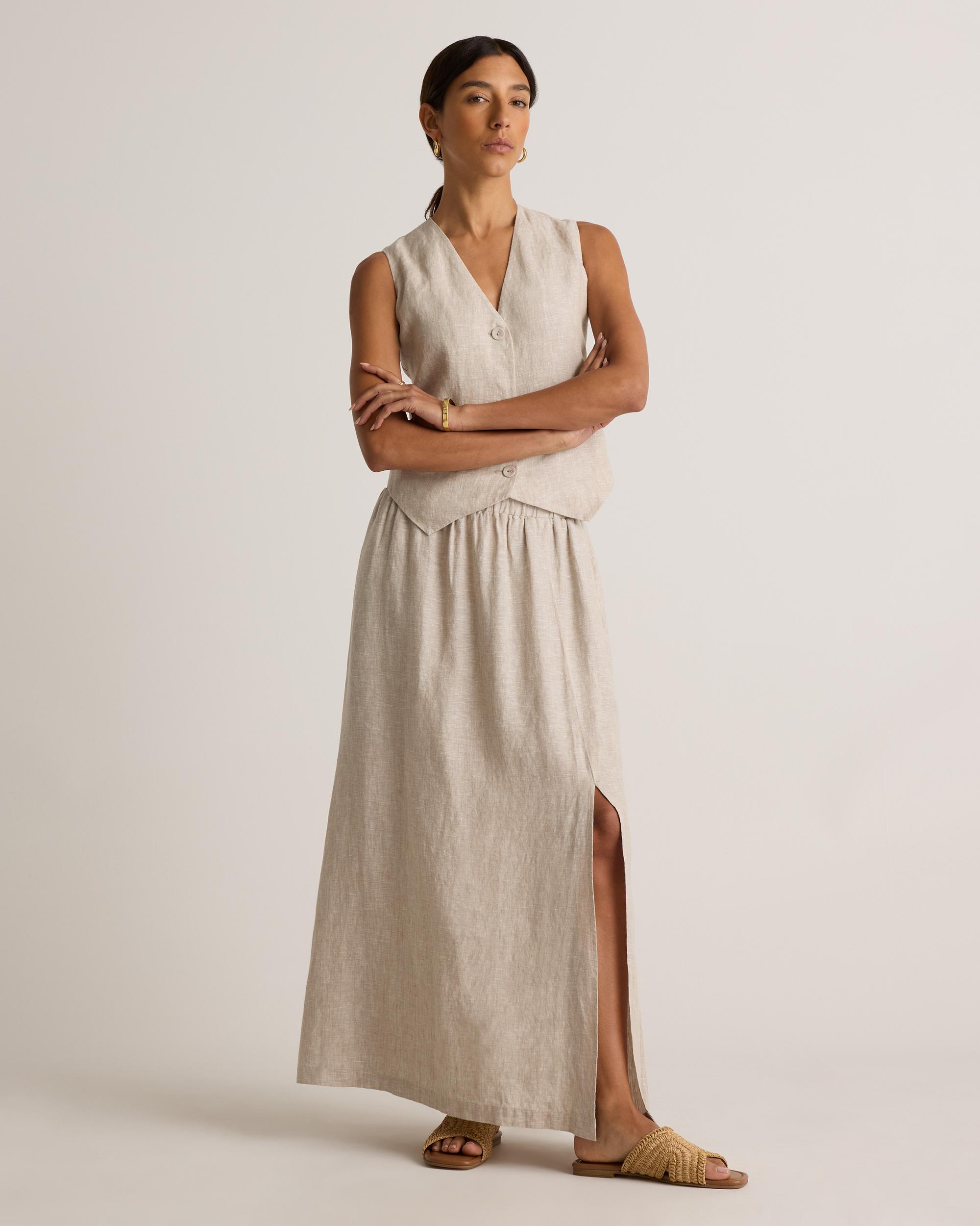 Quince | Women's 100% European Linen Maxi Skirt Product Image