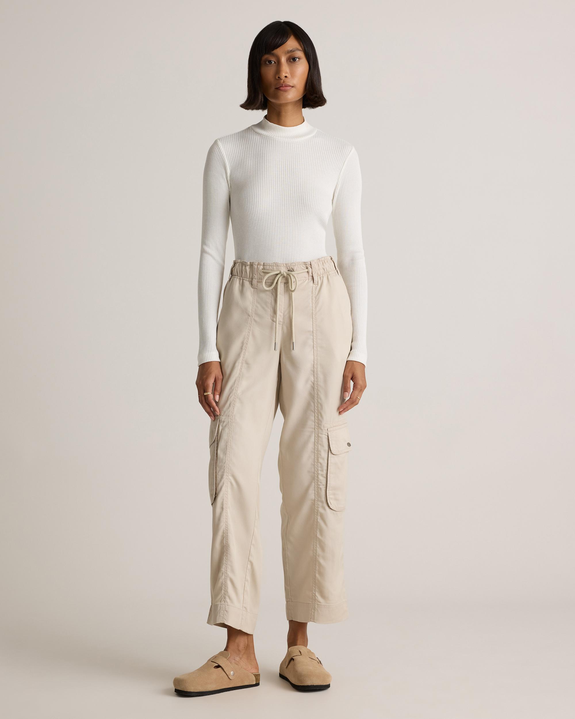 Quince | Women's Vintage Wash Tencel Drawstring Cargo Pants Product Image