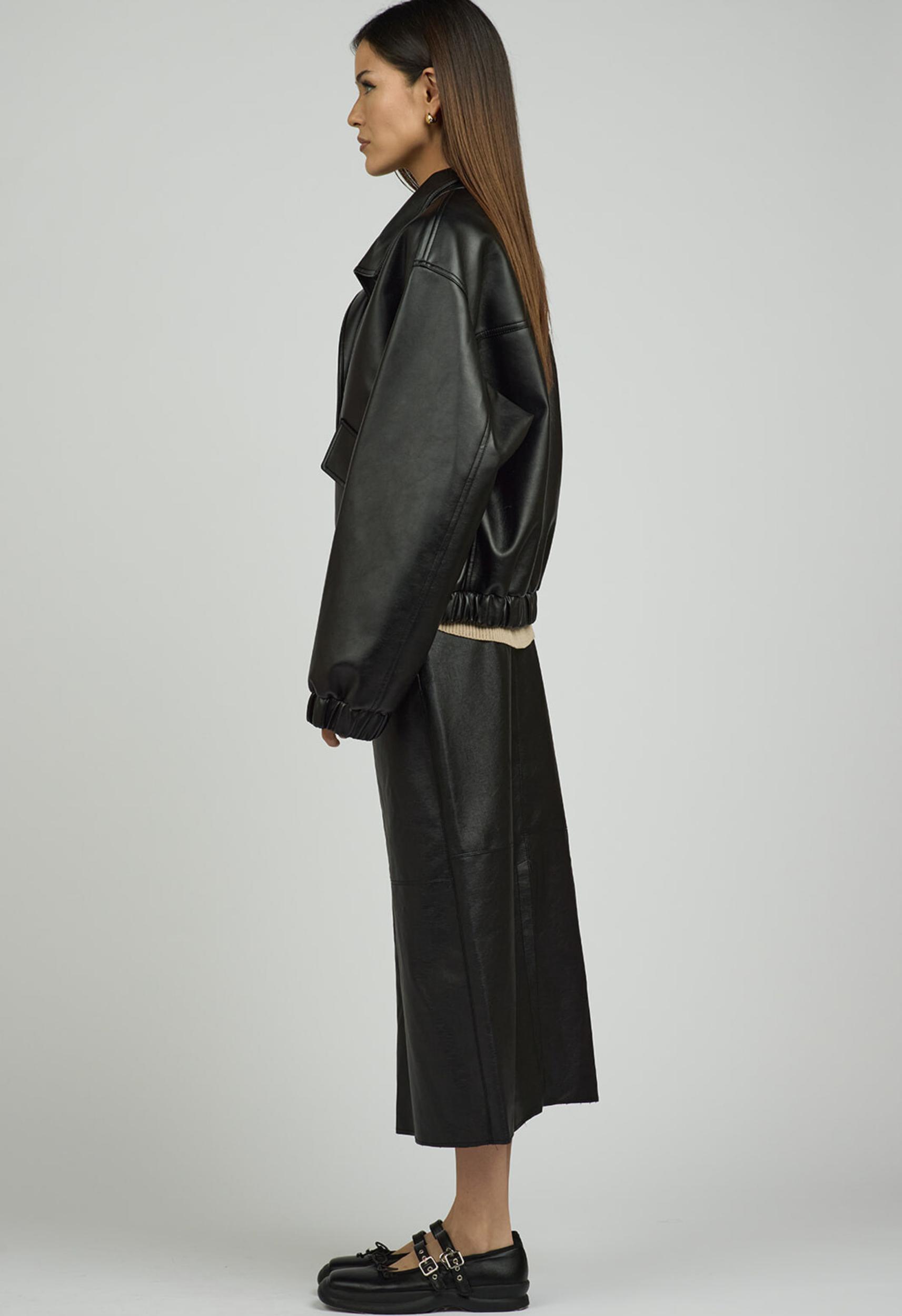 Stacy Vegan Leather Skirt Product Image