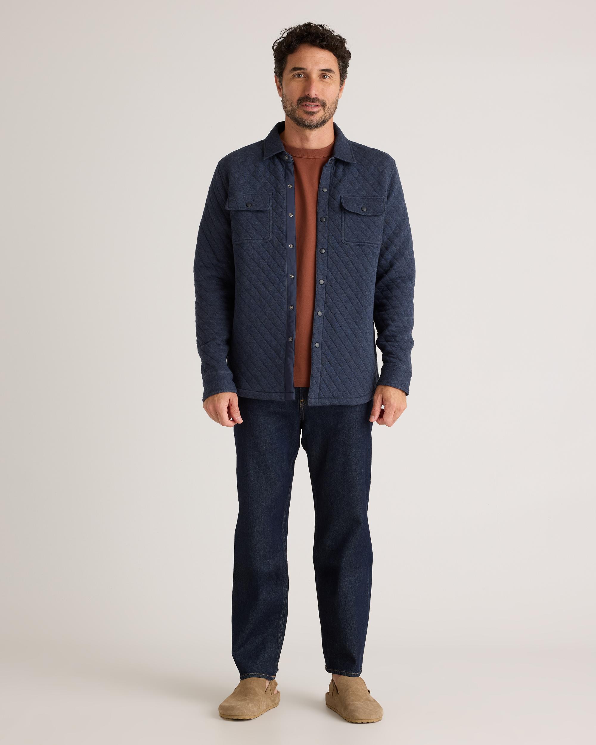 Quince | Men's Quilted CPO Overshirt Organic Cotton Product Image