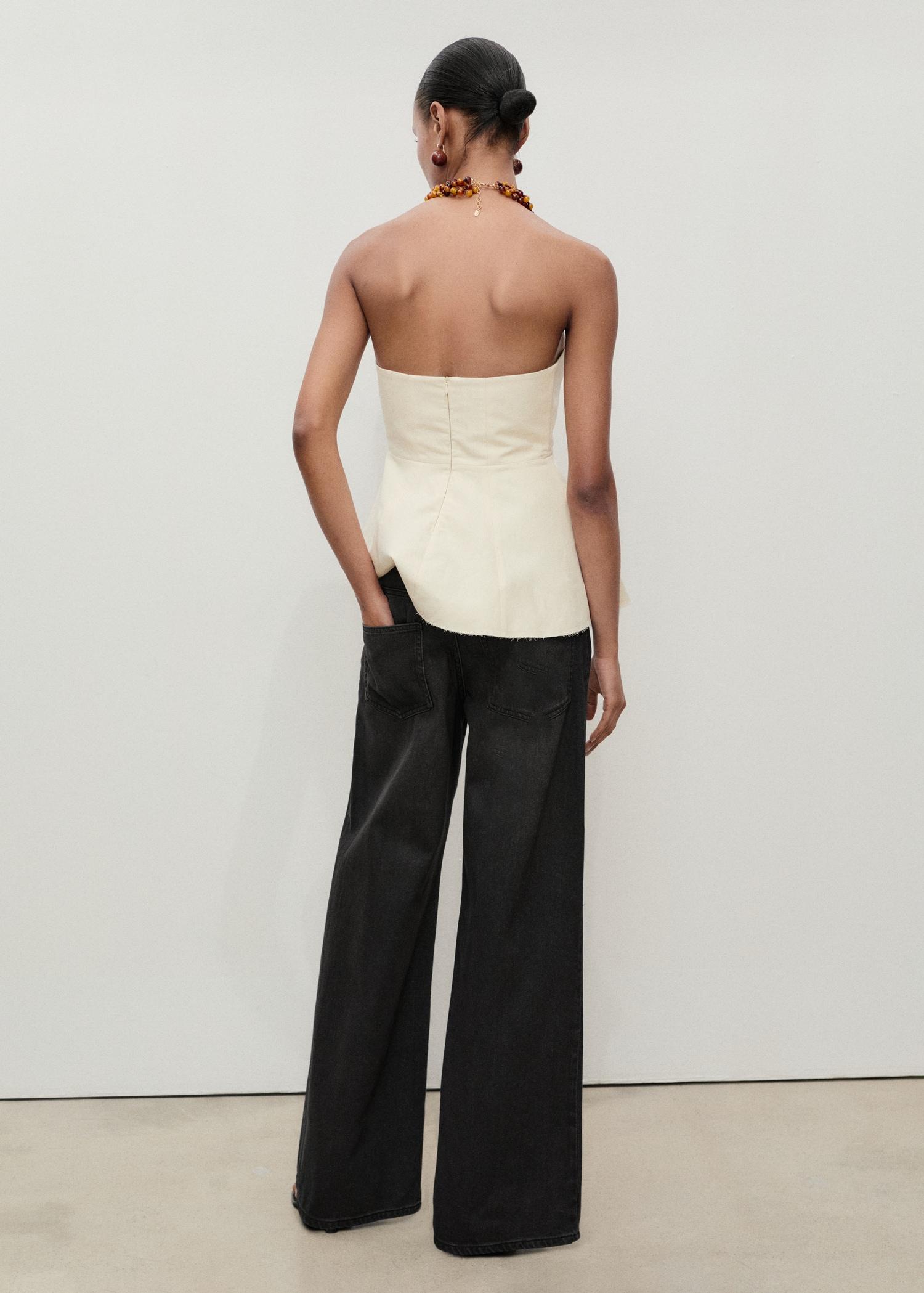 Low waist wide-leg jeans - Women | MANGO USA Product Image