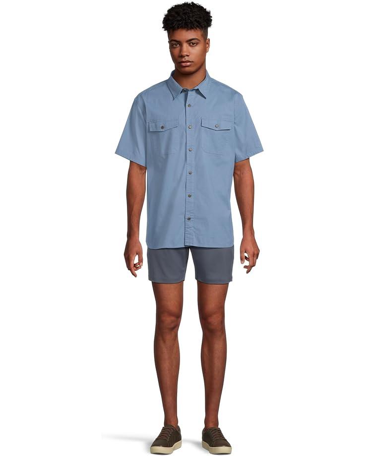 Lakewashed Performance Button Front Shirt Short Sleeve Traditional Fit Print Product Image